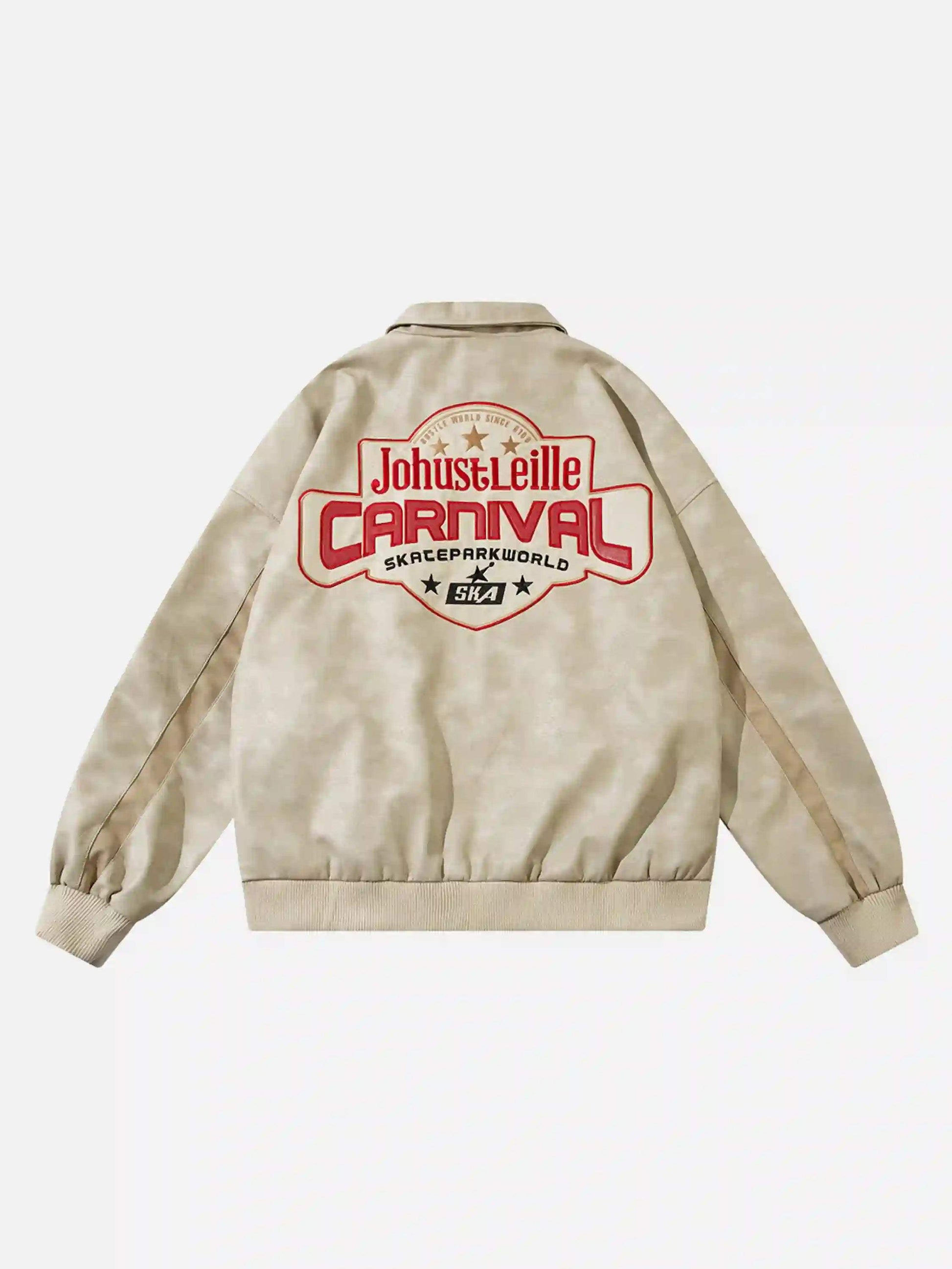 Retro Patchwork Motorcycle Jacket