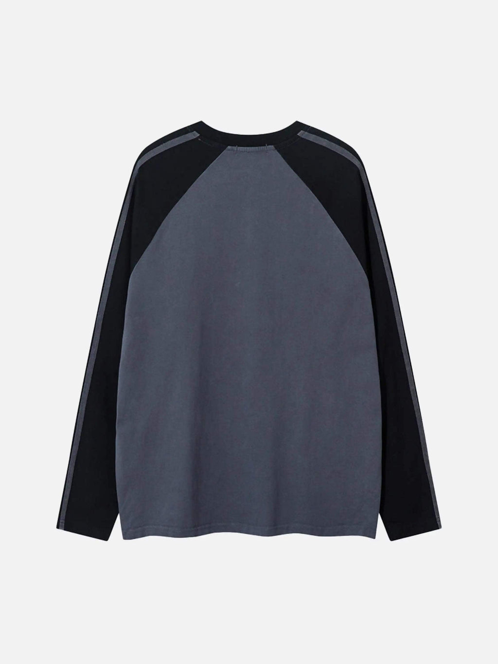 Disguisen Contrast Color Raglan Hip-Hop Long-Sleeved T-Shirt