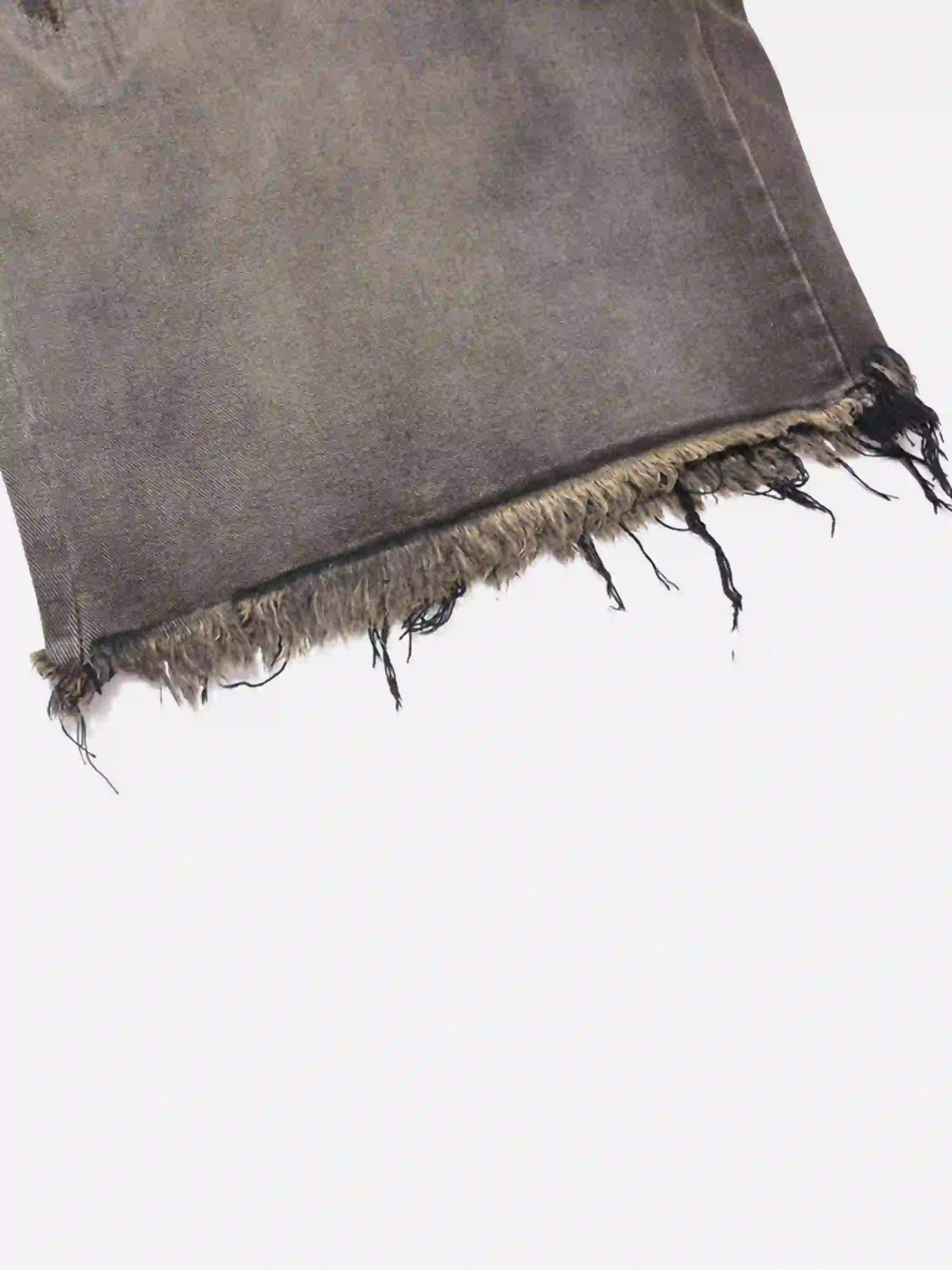 Disguisen Vintage Distressed Denim Gradient Shorts