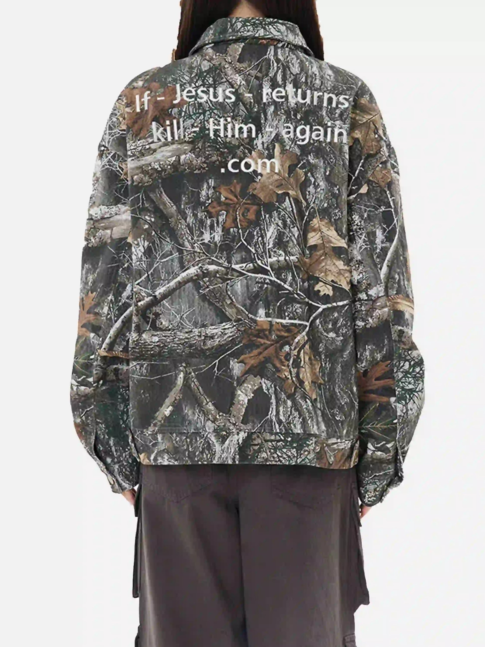 Disguisen American Retro Tree Branch Camouflage Jacket