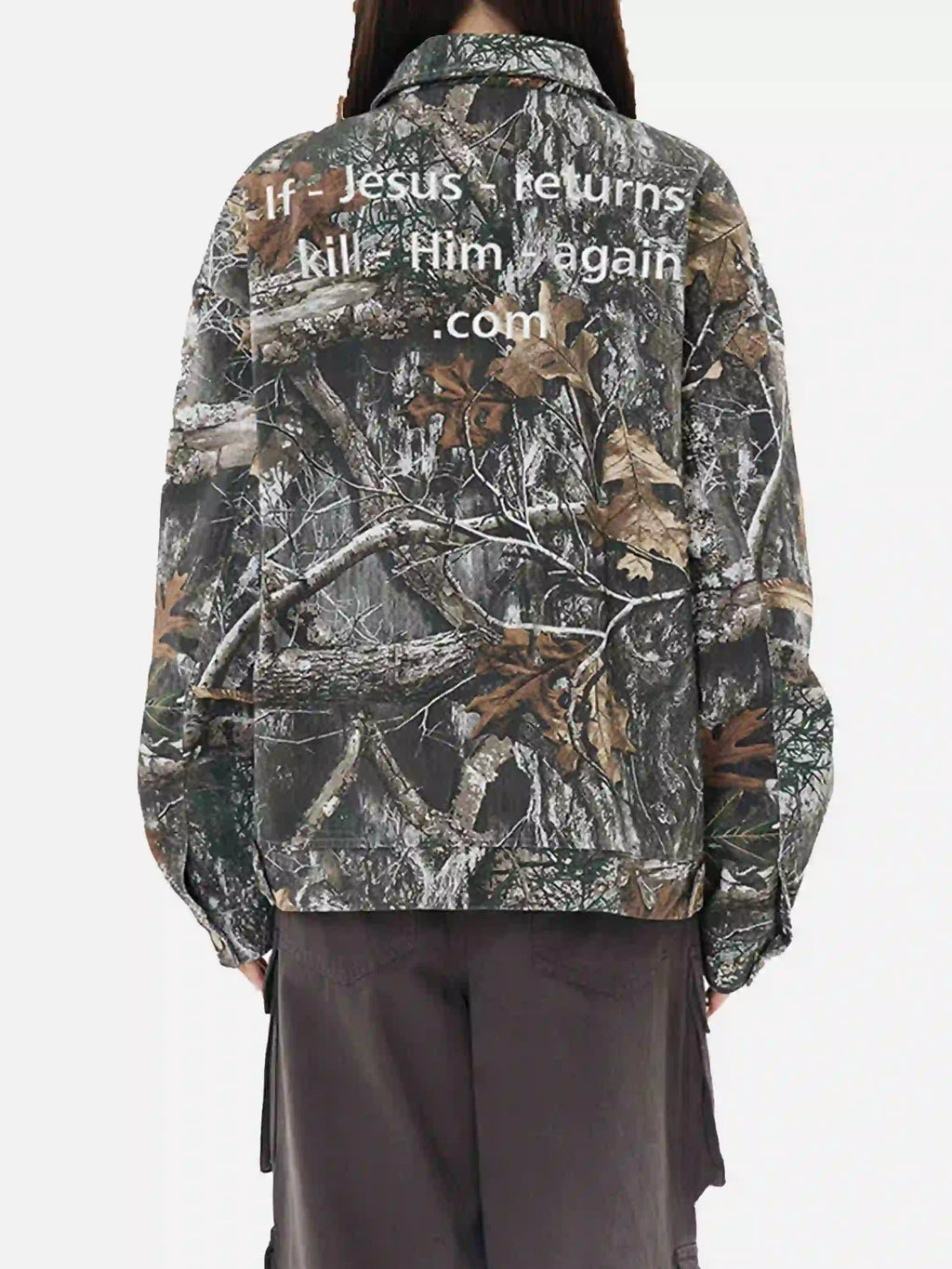 Disguisen American Retro Tree Branch Camouflage Jacket
