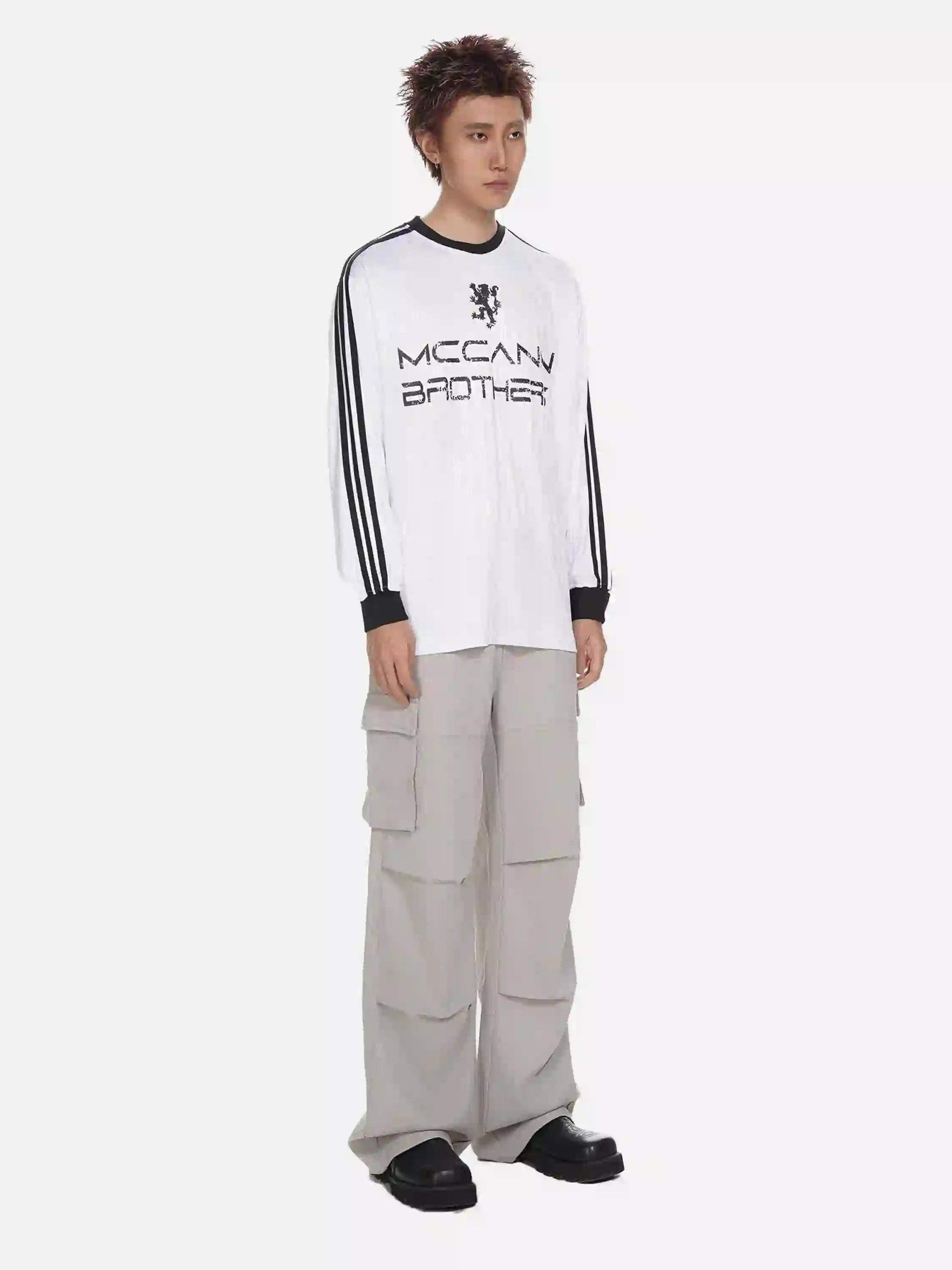 Disguisen American Street Style Printed Long-Sleeved T-Shirt