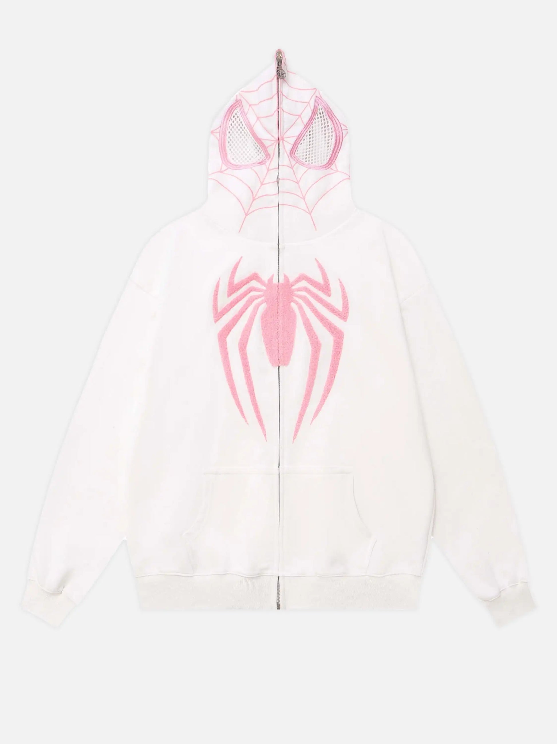 Disguisen American Spider Towel Embroidery Cardigan Hoodie