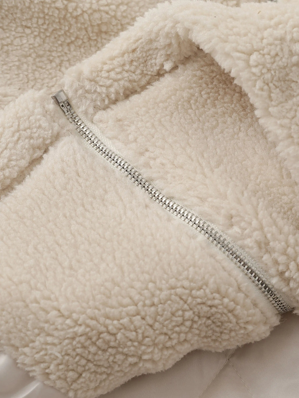 Vintage Character Print Sherpa Coat