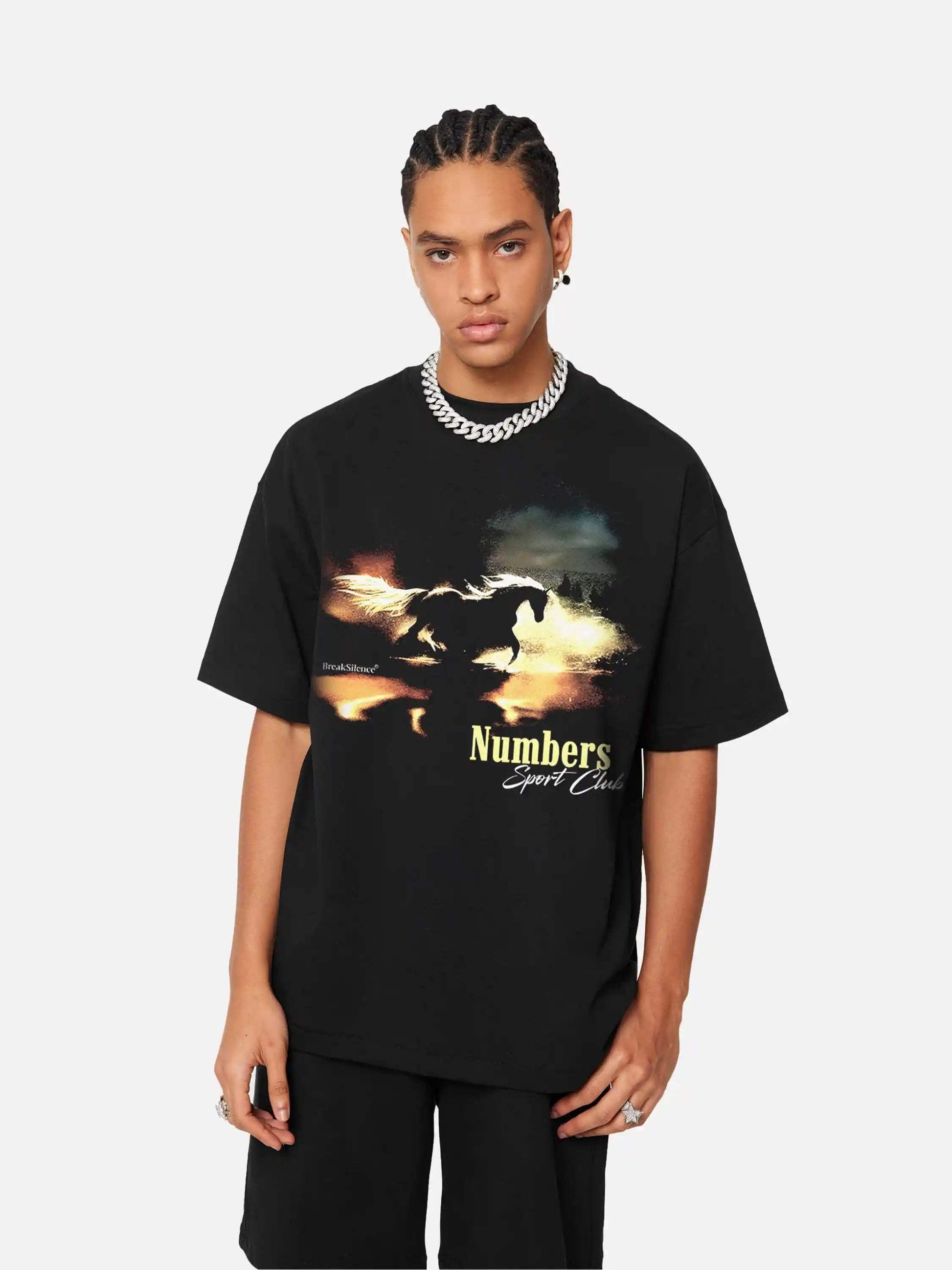 Disguisen Wild Horse Retro Street T-Shirt