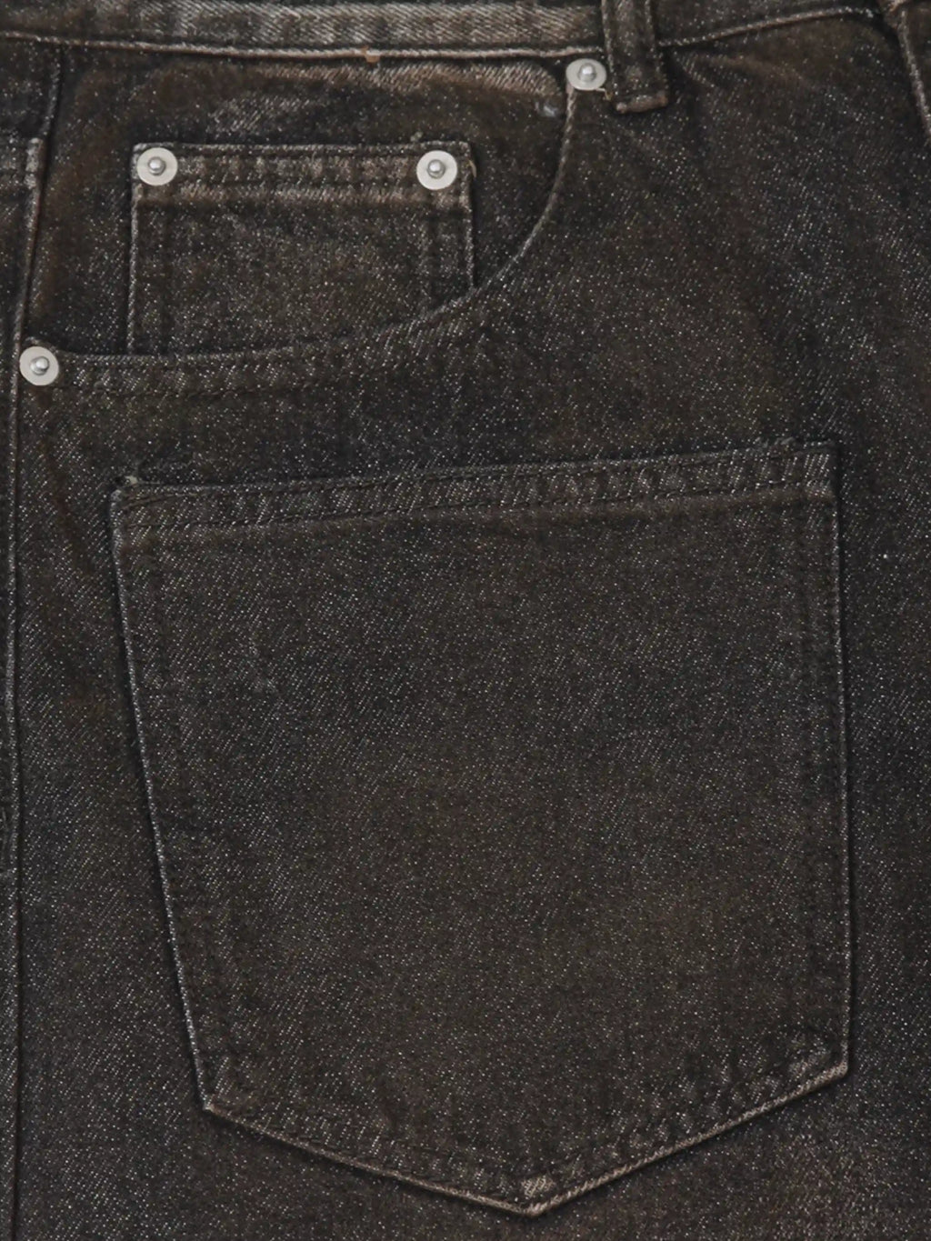 Washed Distressed Multi-pocket Ripped Jeans