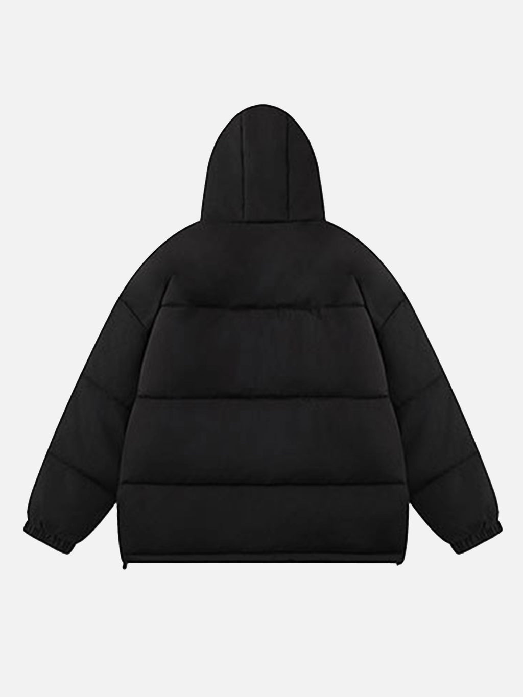 Solid Color Loose Hooded Coat