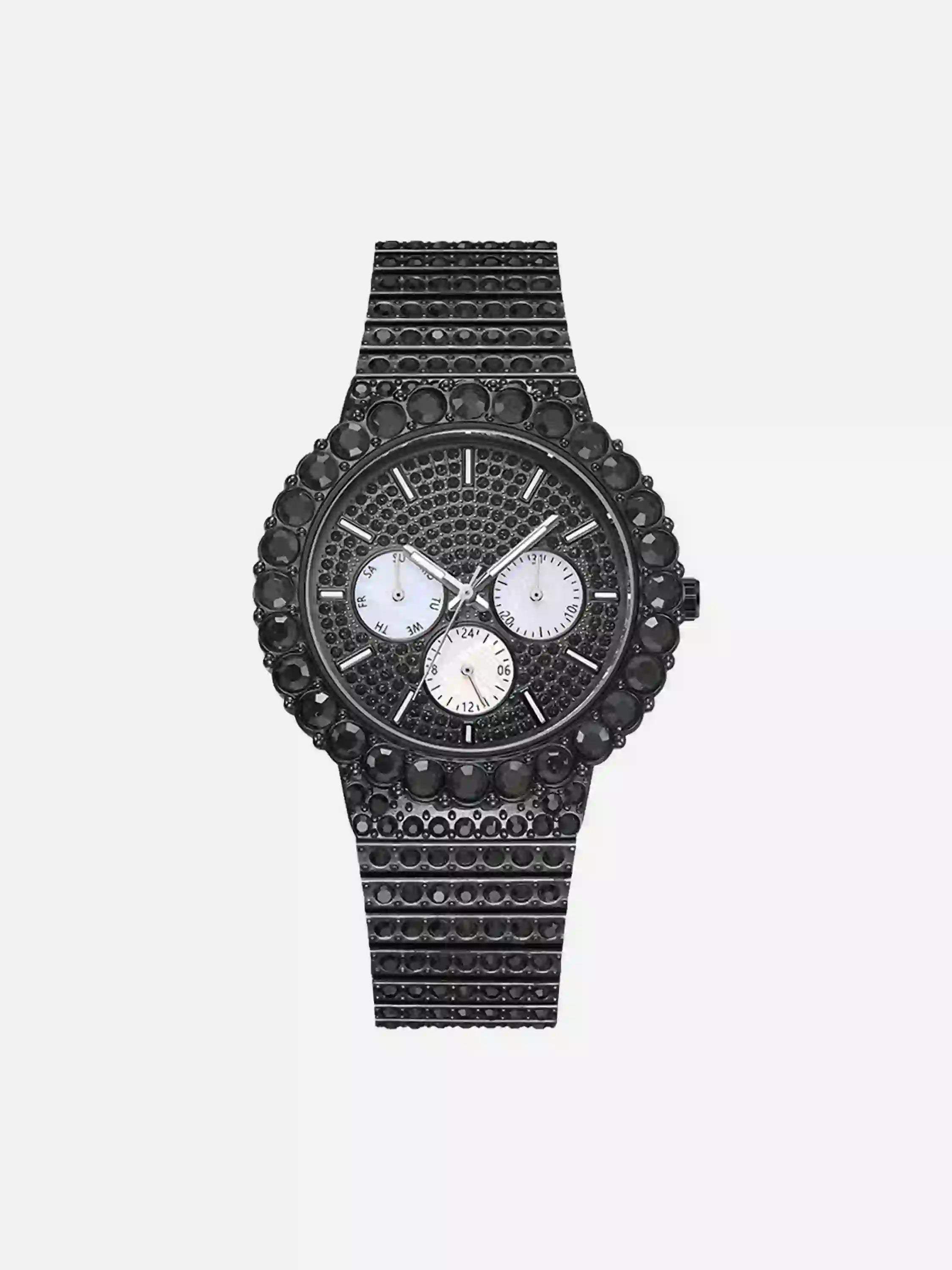 Disguisen Street Hip Hop Diamond Quartz Watch