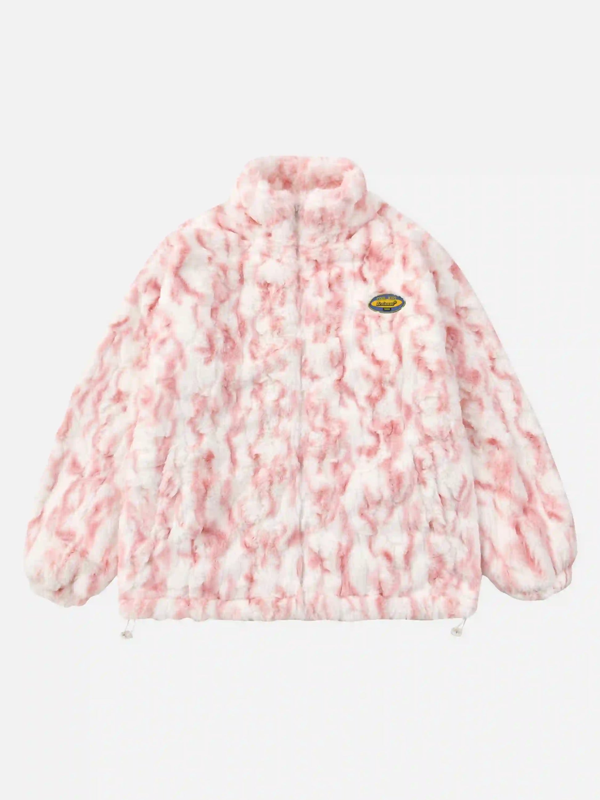 Disguisen Tie-dye Gradient Stand Collar Coat