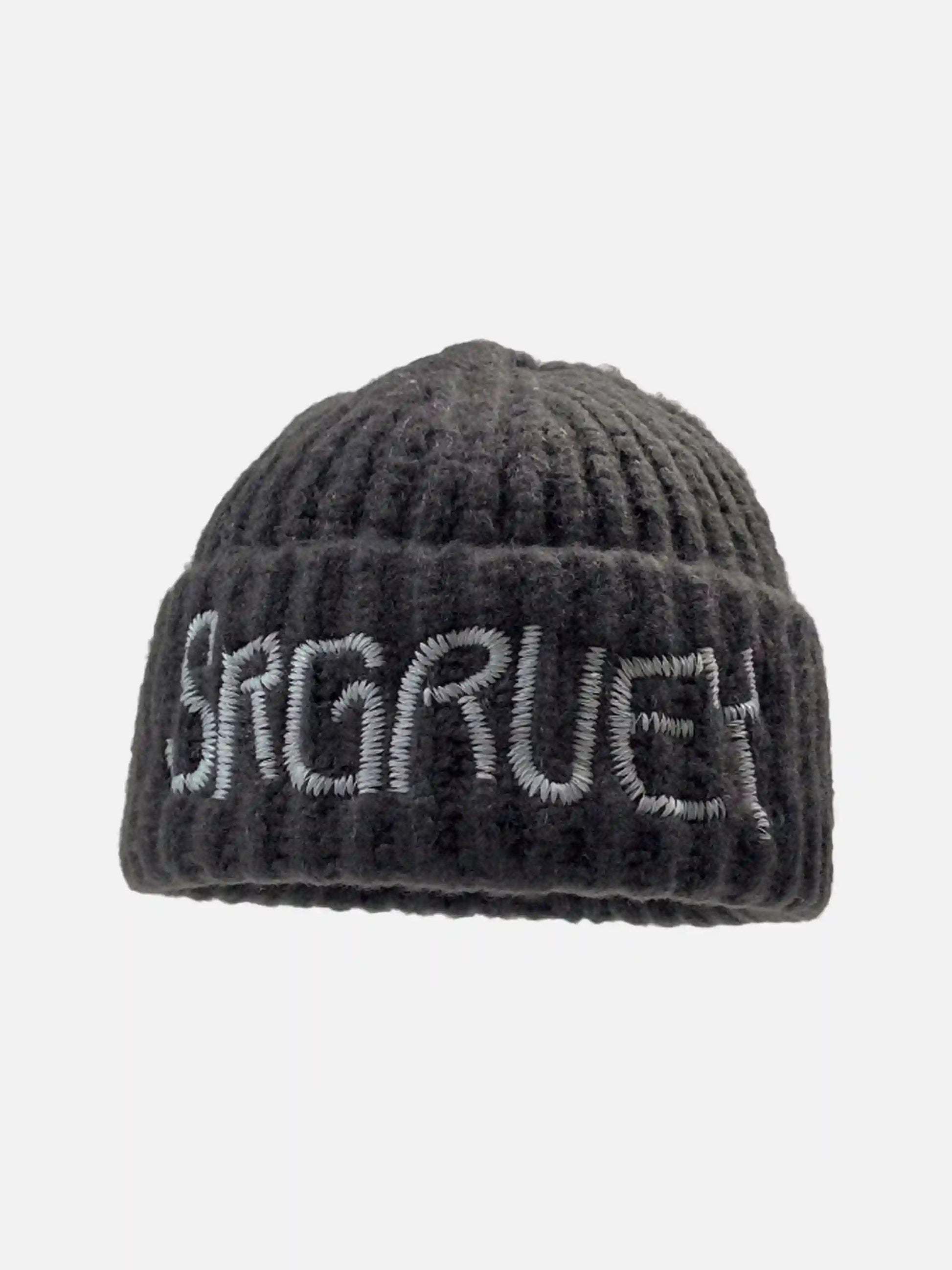 Disguisen American Style Letter Embroidered Knitted Hat