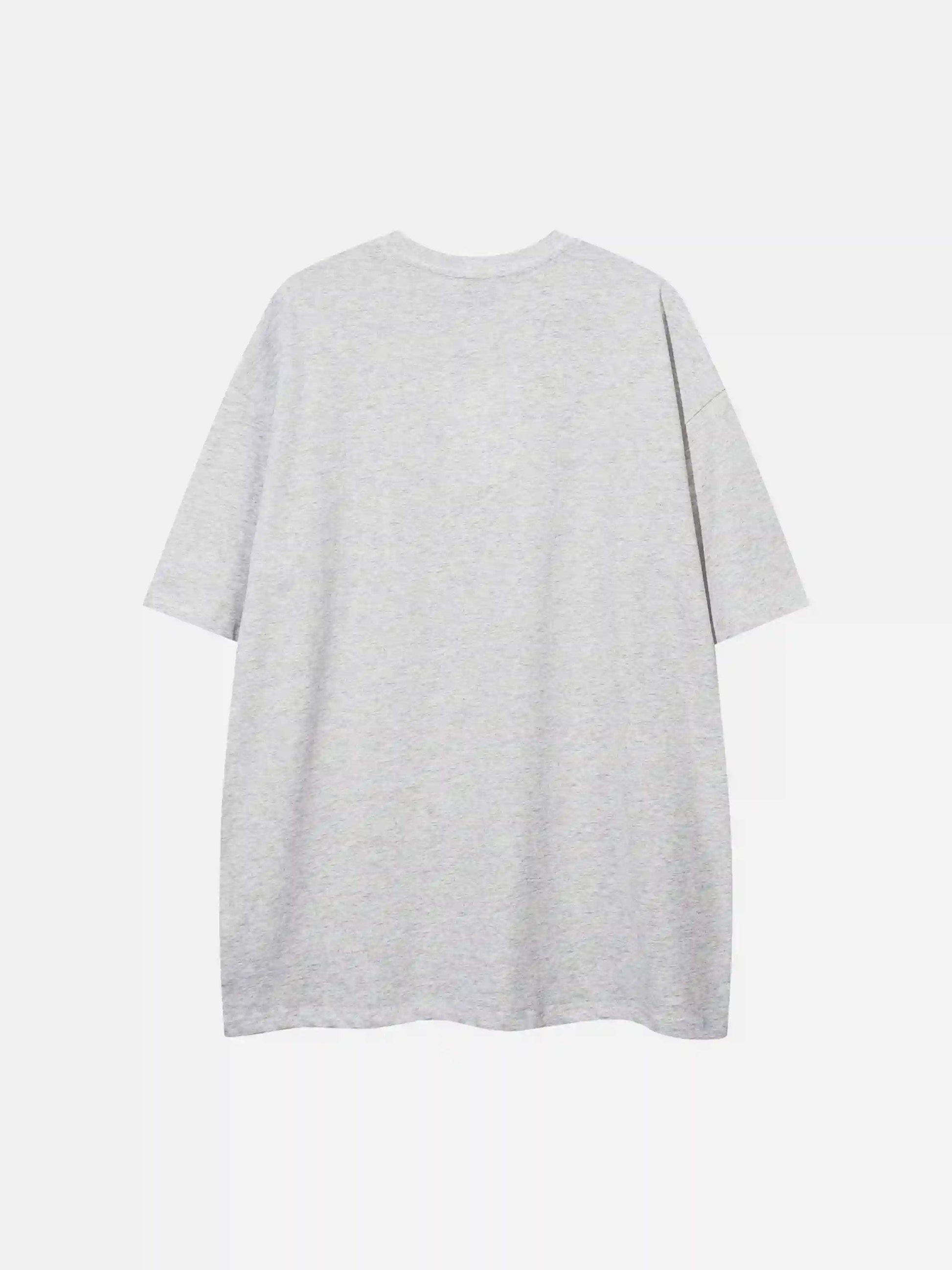 Disguisen American Style Trendy Abstract Character T-Shirt