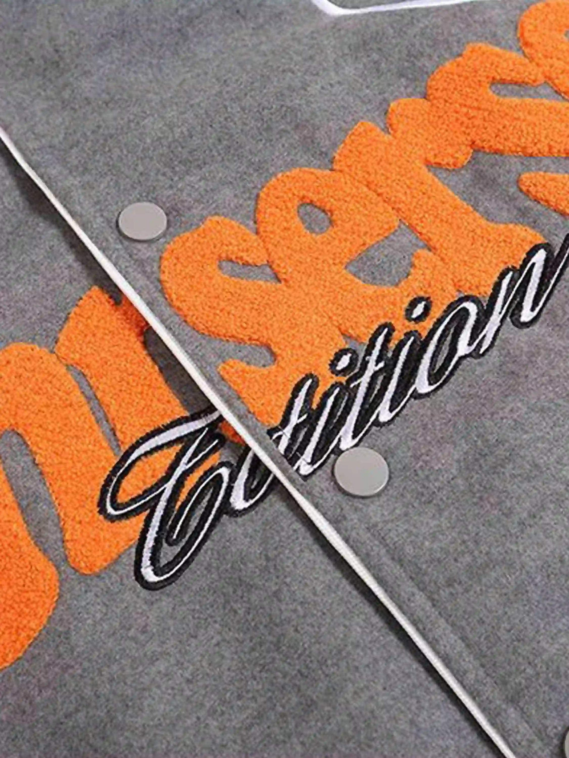 Disguisen American Retro Woolen Baseball Jacket