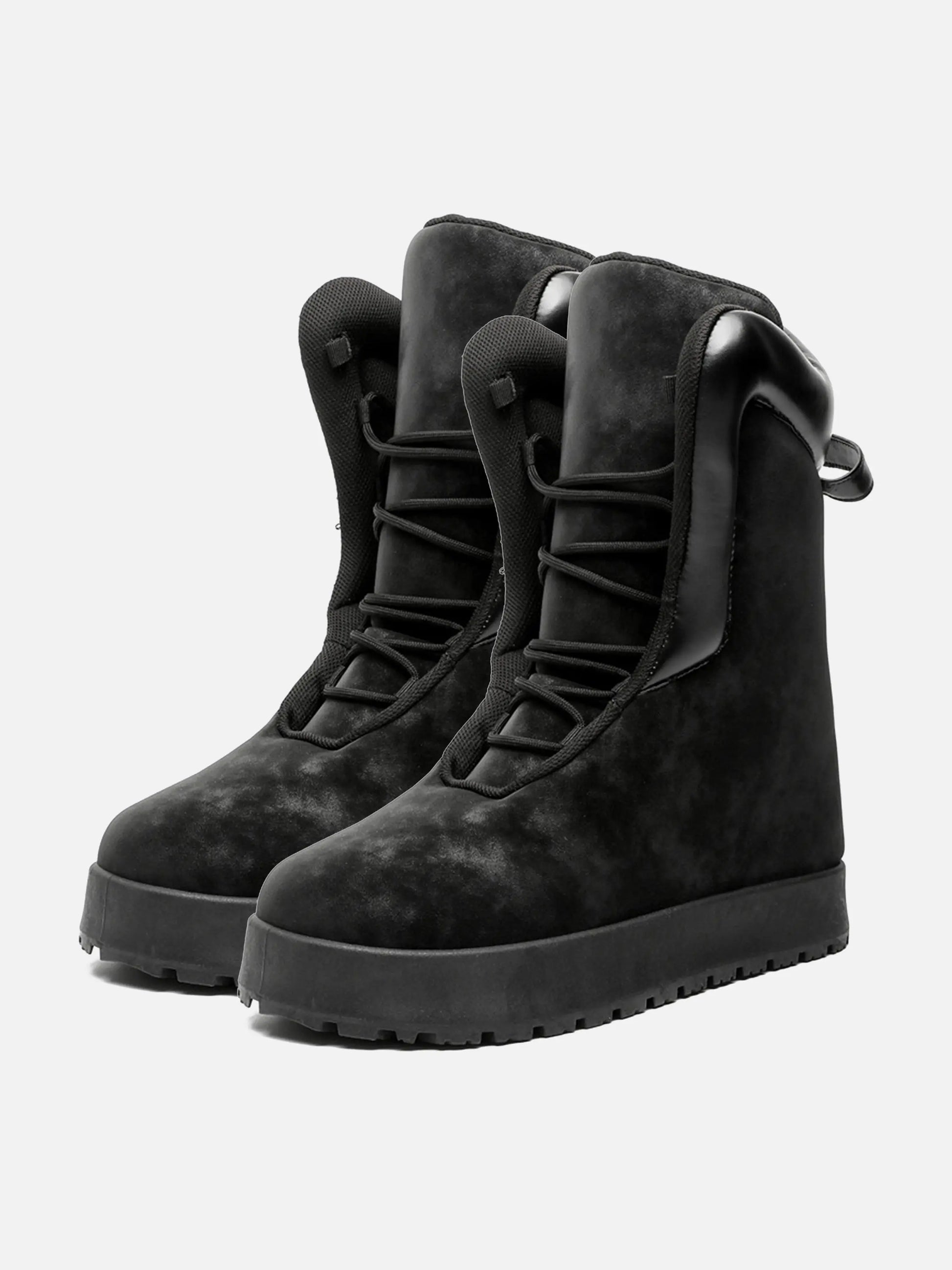 Contrasting Color Chunky Breadboard Boots