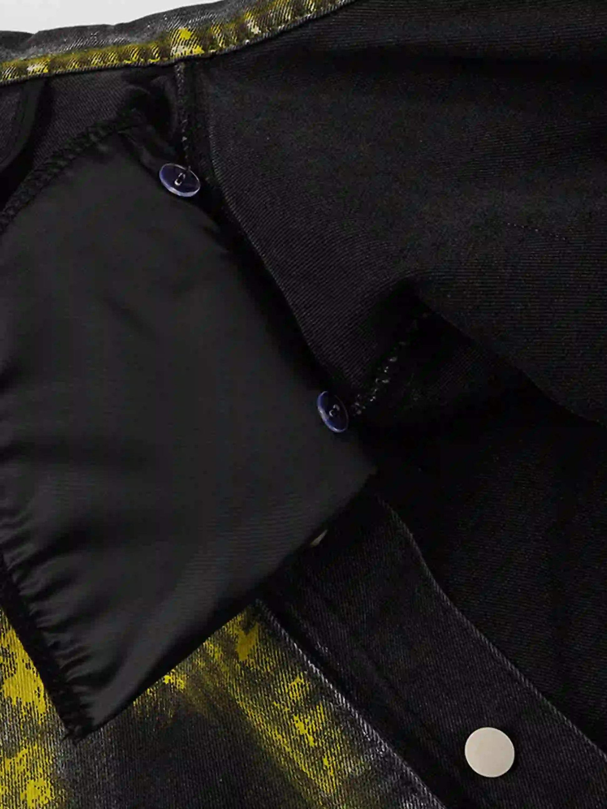 Disguisen Street Jeans dritti sporchi dipinti a mano