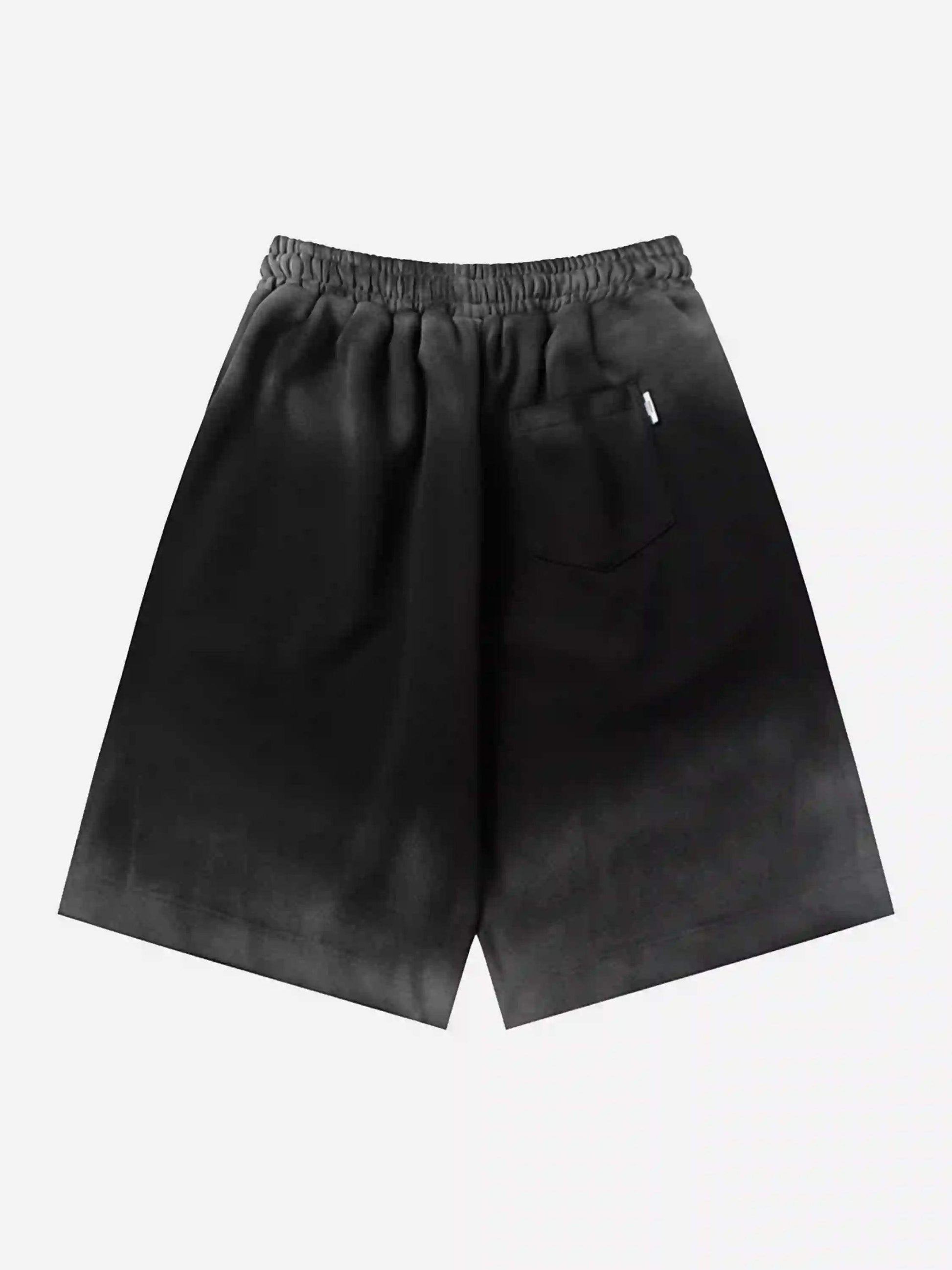 Disguisen American Style Distressed Gradient Print Shorts