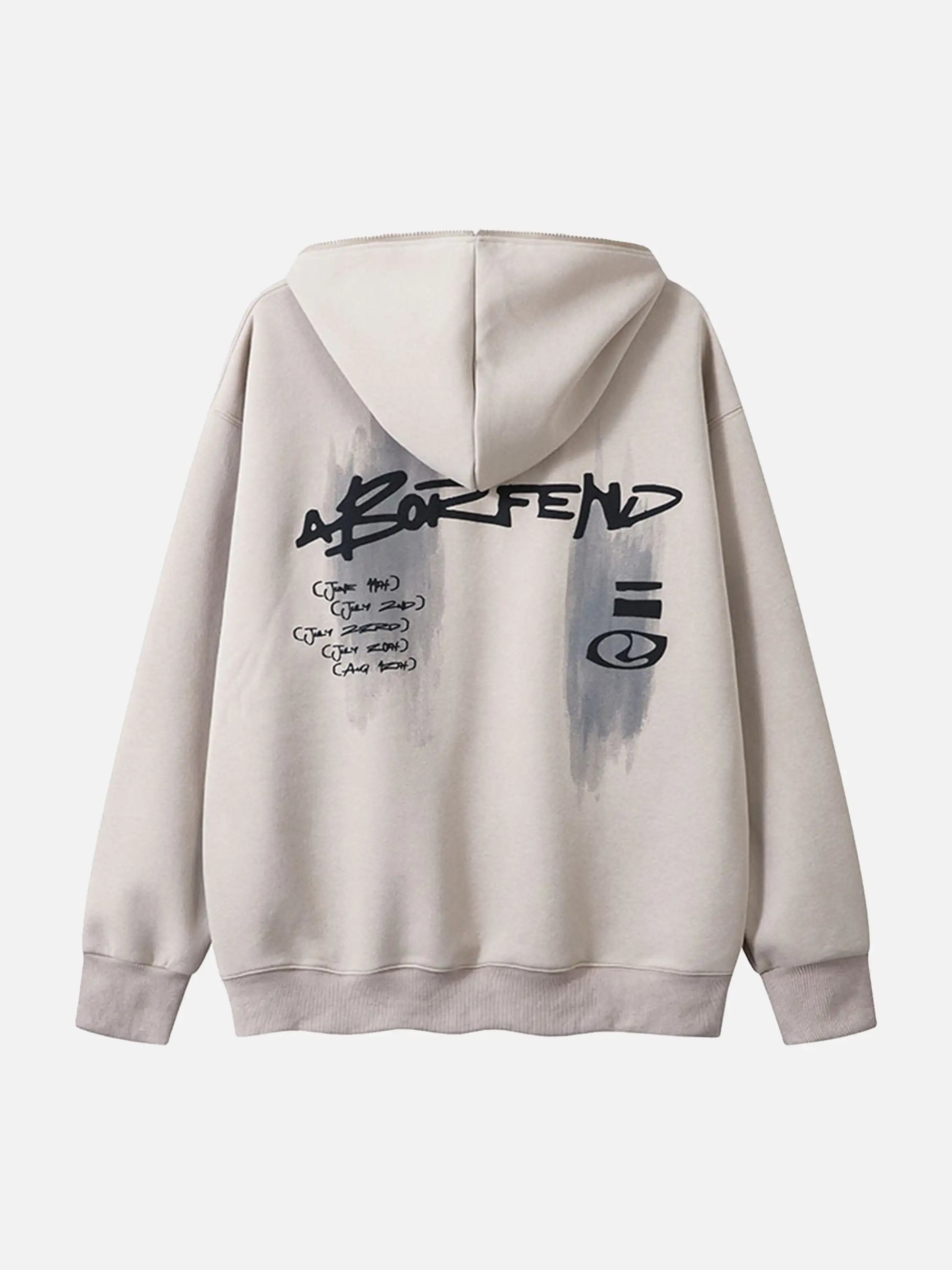 Disguisen Graffiti Half Zipper Hoodie