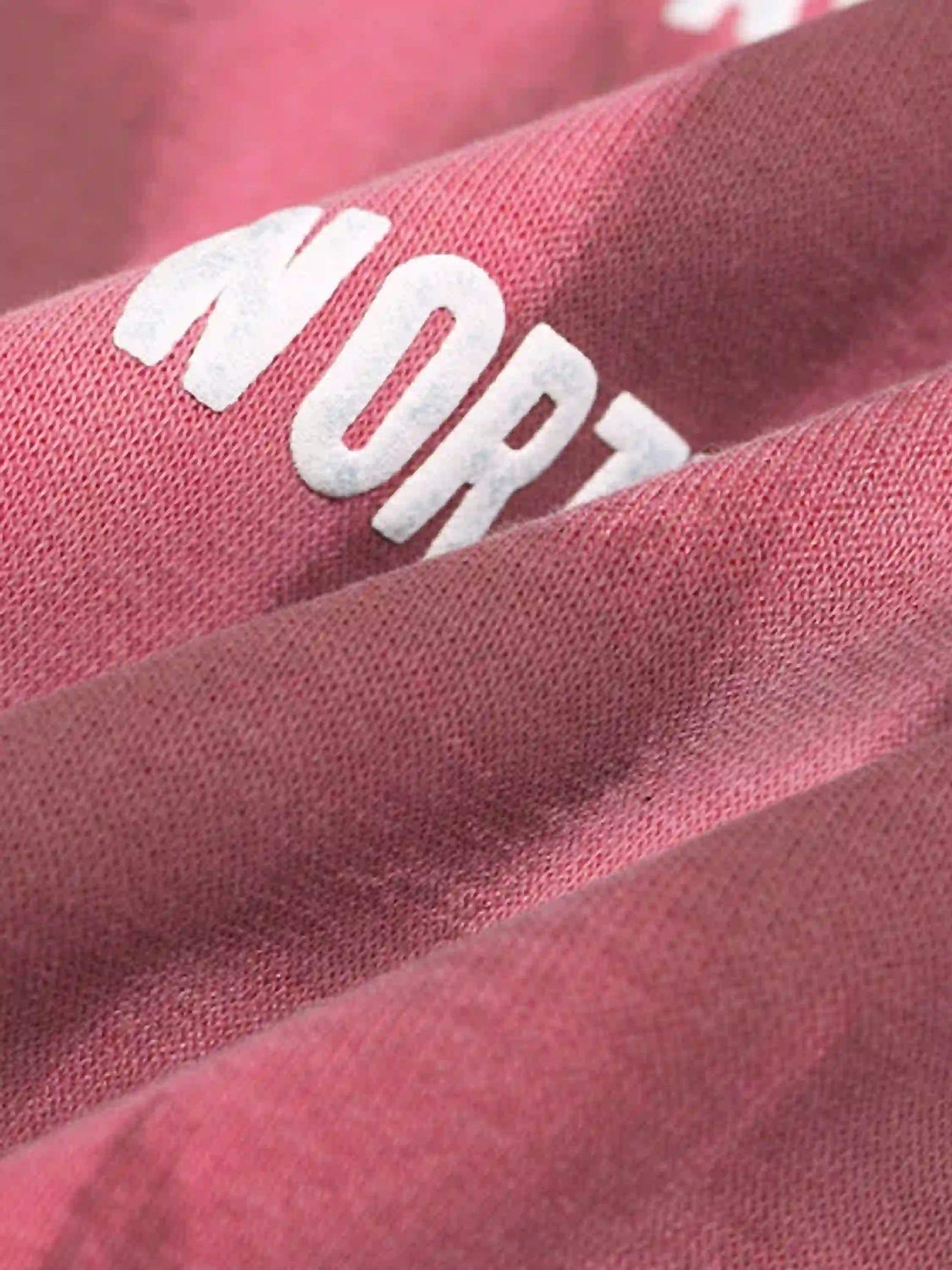 Graffiti Letter Gradient Distressed Hoodie
