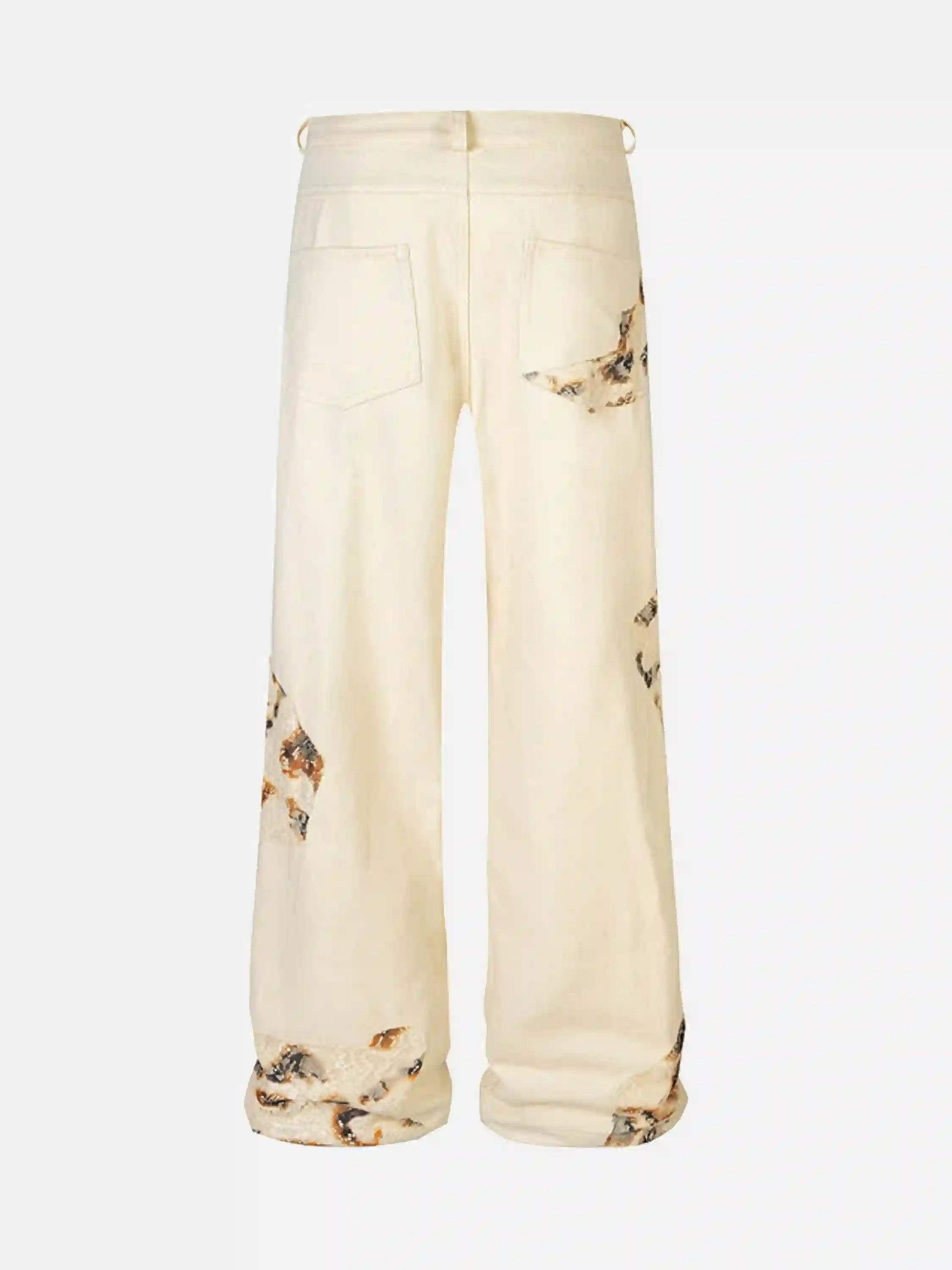 Disguisen Retro Patchwork Street Jeans