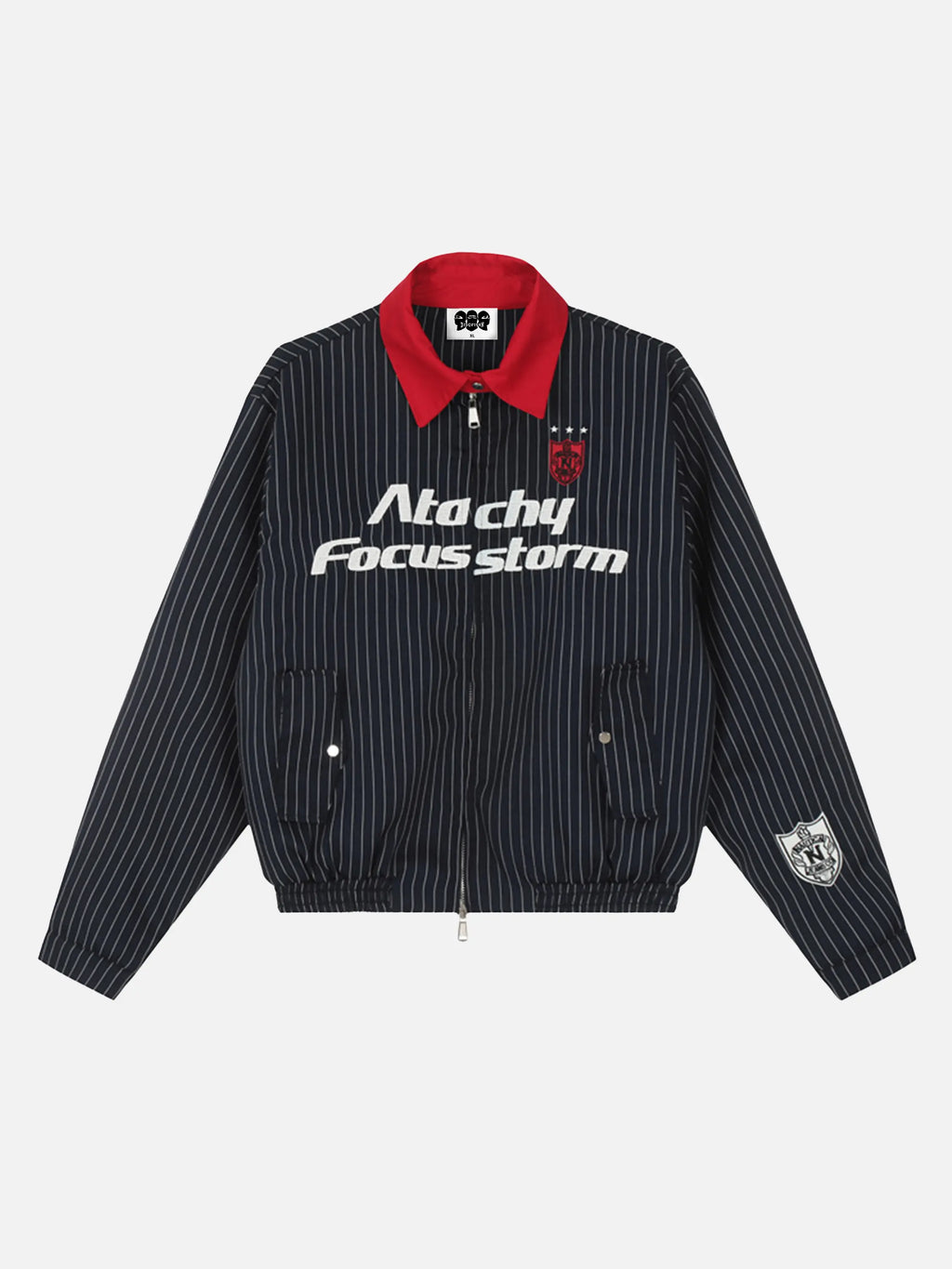 Vintage Contrast Patchwork Cropped Jacket