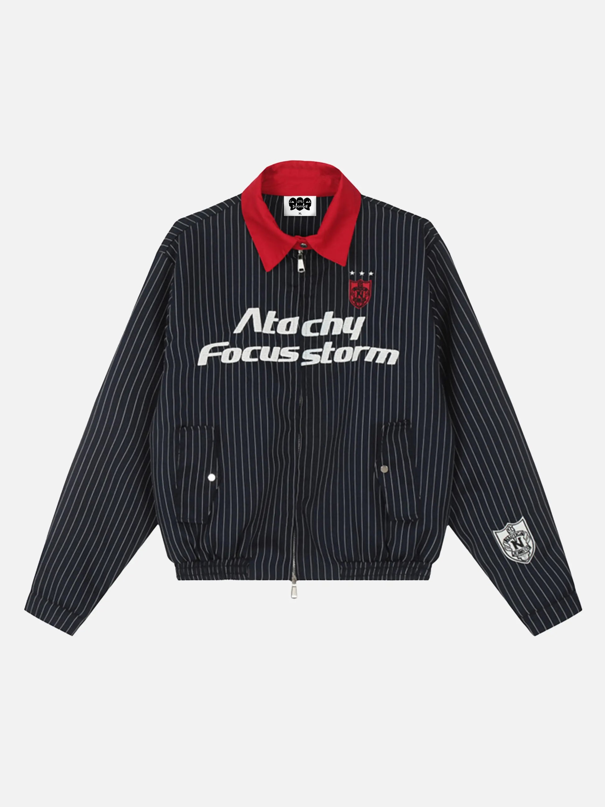Vintage Contrast Patchwork Cropped Jacket