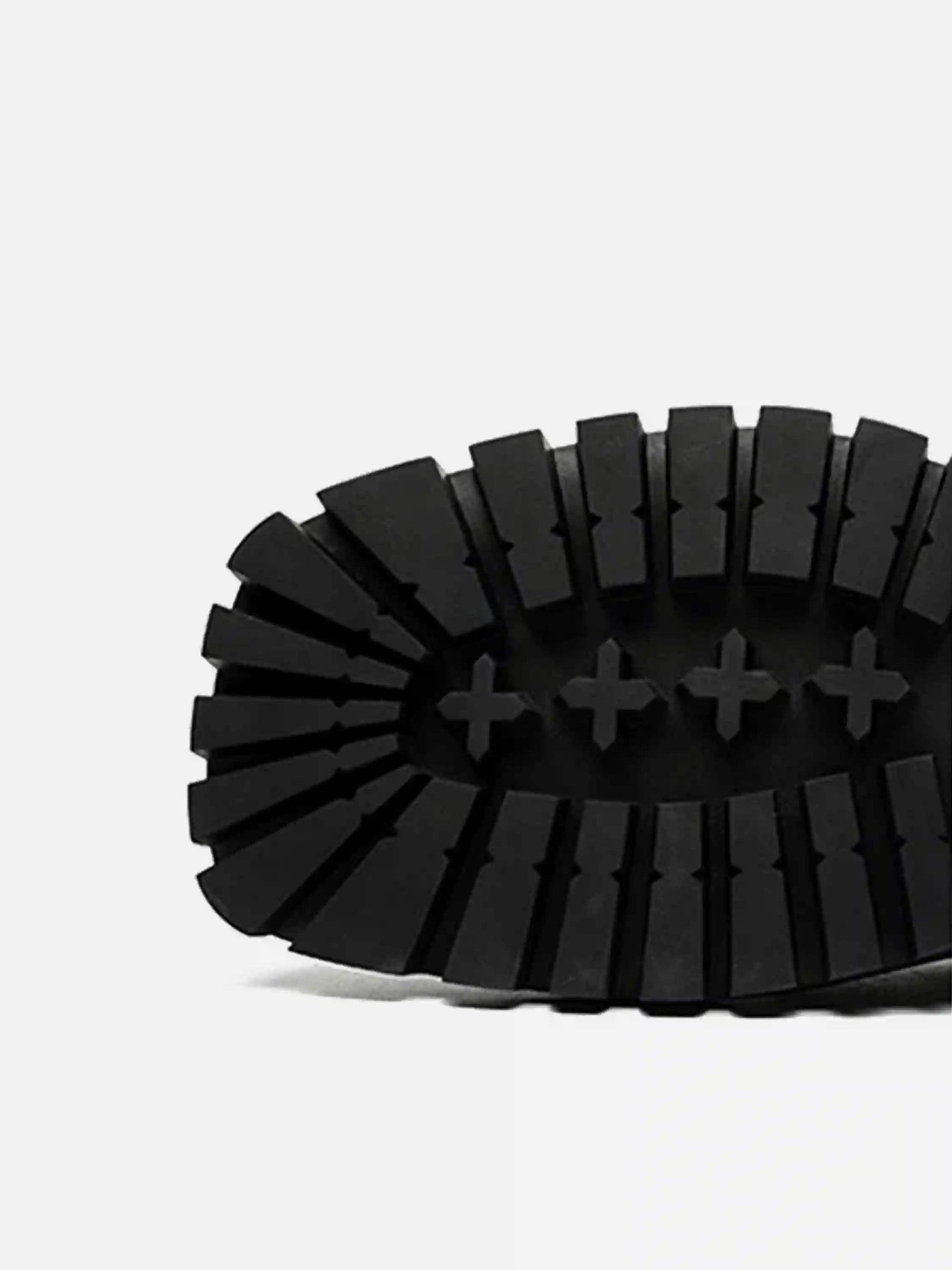 Disguisen Thick-Soled Punk Leather Derby Shoes