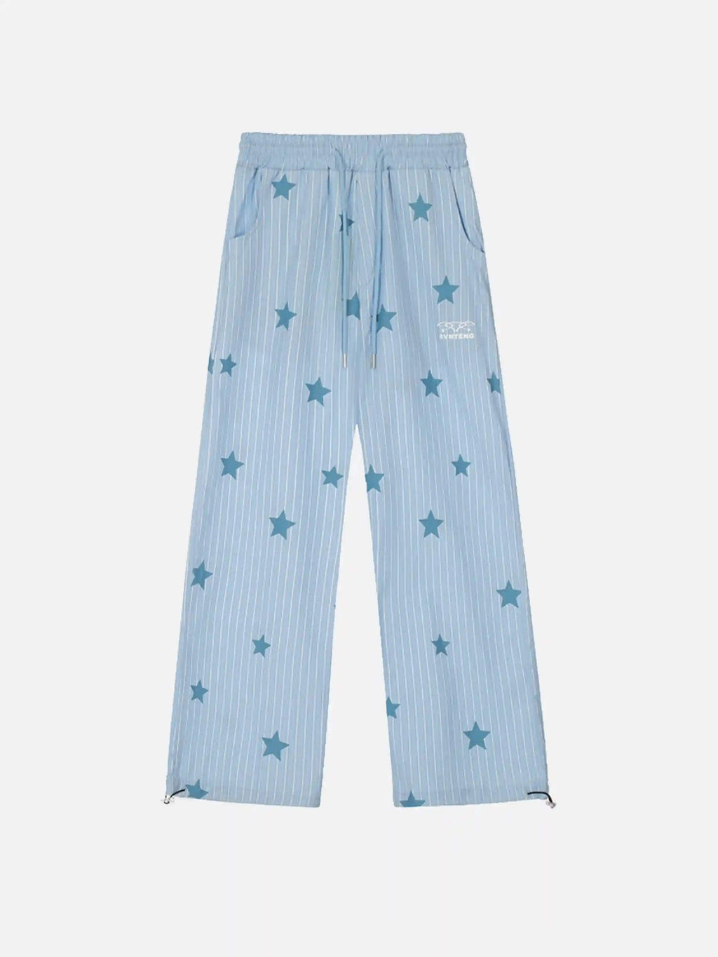 Disguisen Street Retro Star Vertical Stripes Trousers