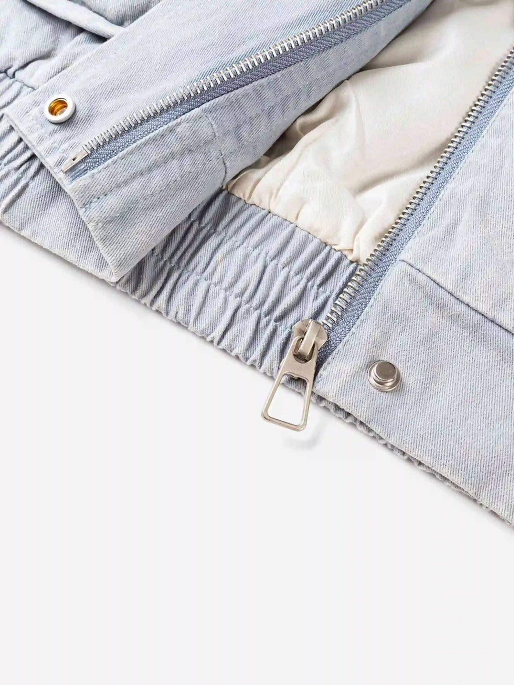 Disguisen American Street Style Washed Faded Short Jacket