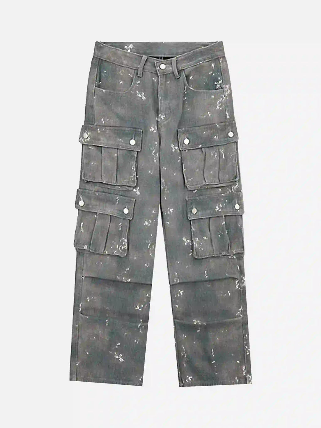 Jean camouflage à éclaboussures d'encre style hip-hop des années 2000