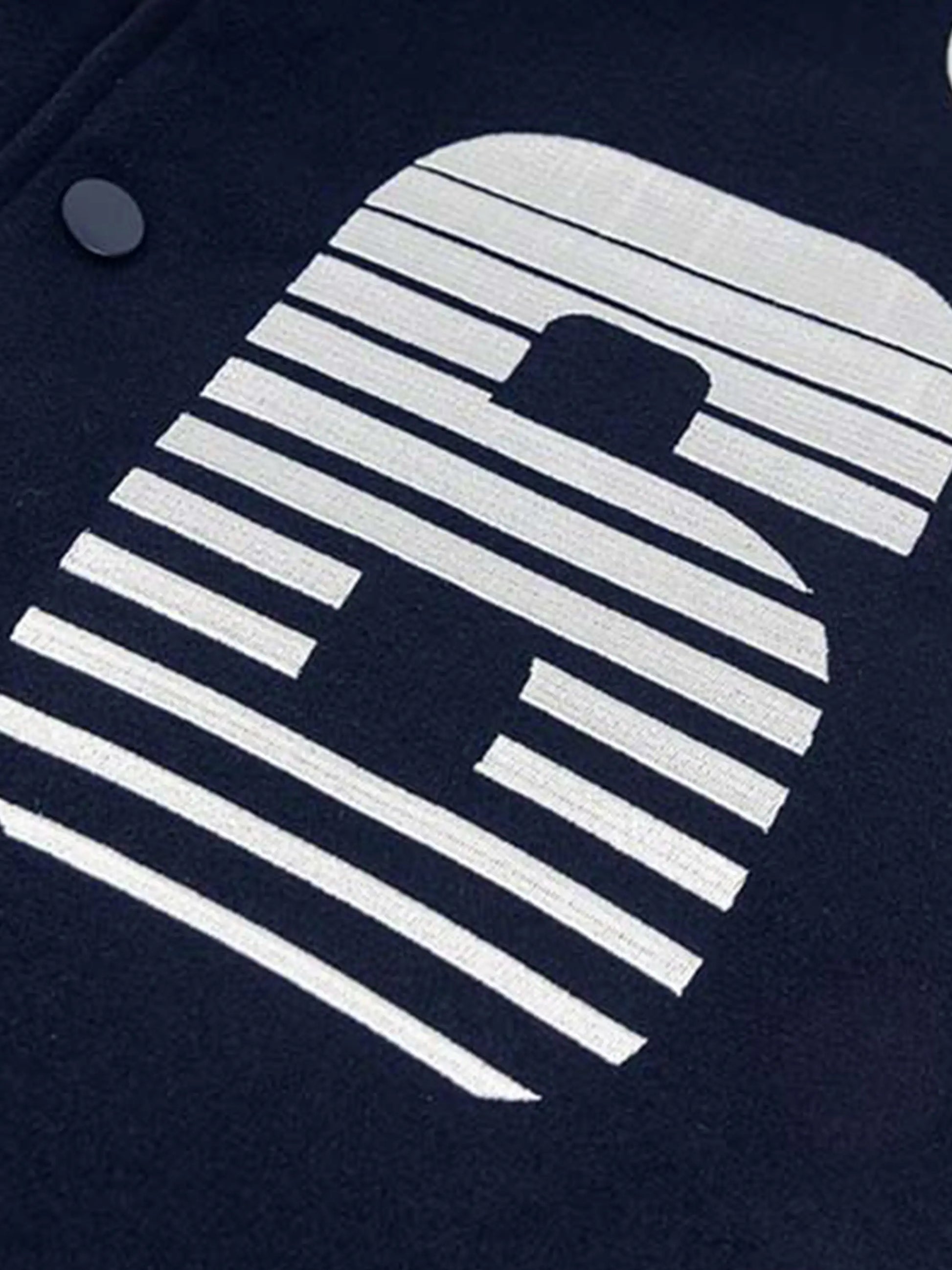 Number 56 Embroidered PU Baseball Jacket