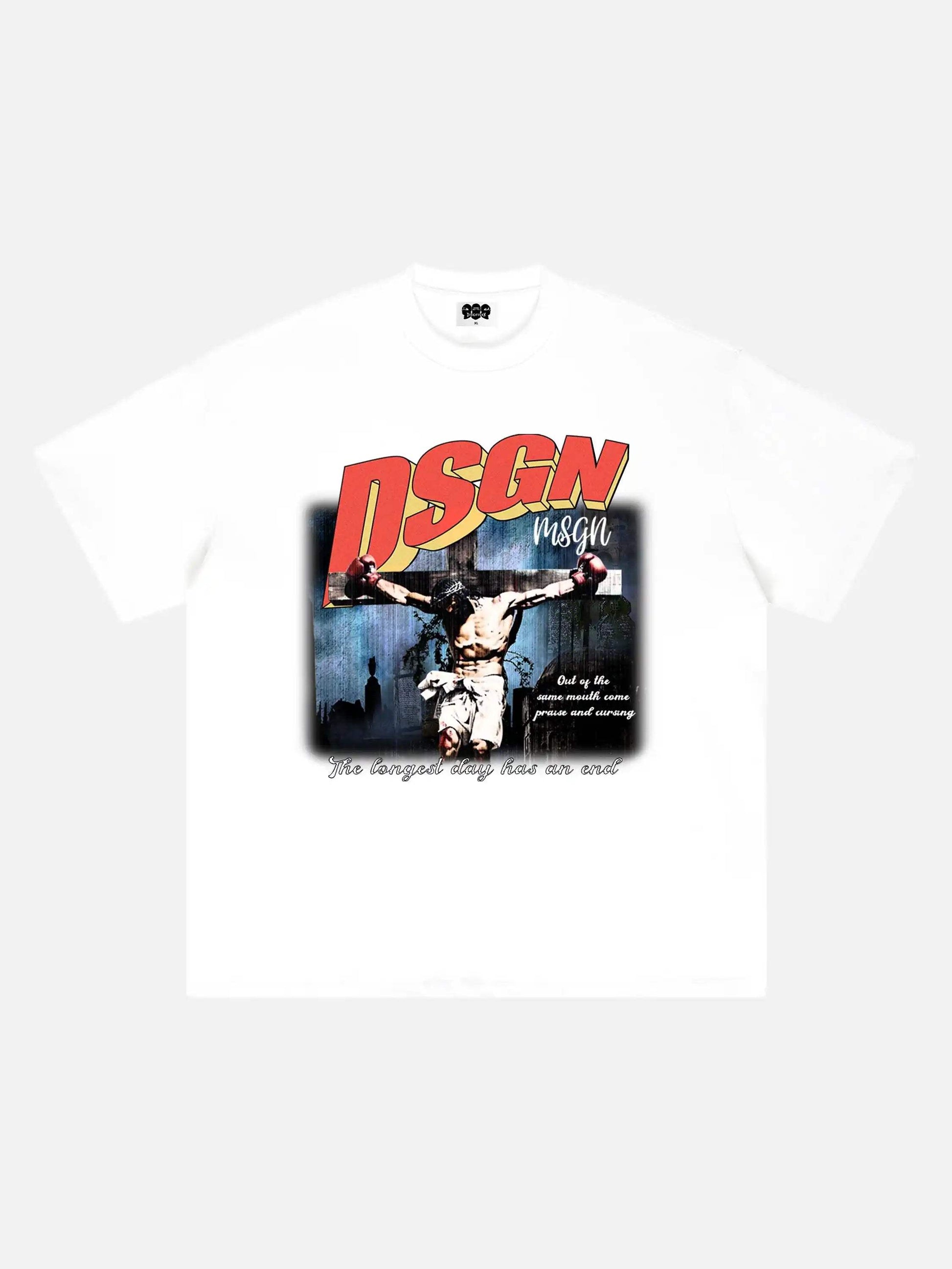 Disguisen Big Logo Jesus Cross T-shirt