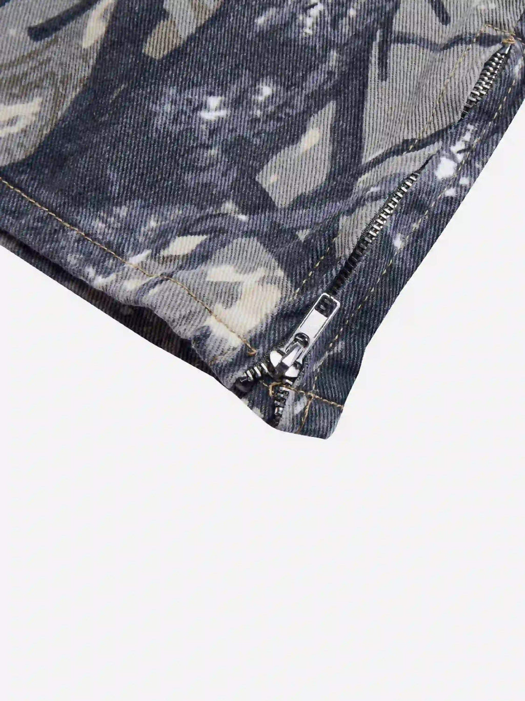 Disguisen Hip Hop Branch Camouflage Zipper Overalls