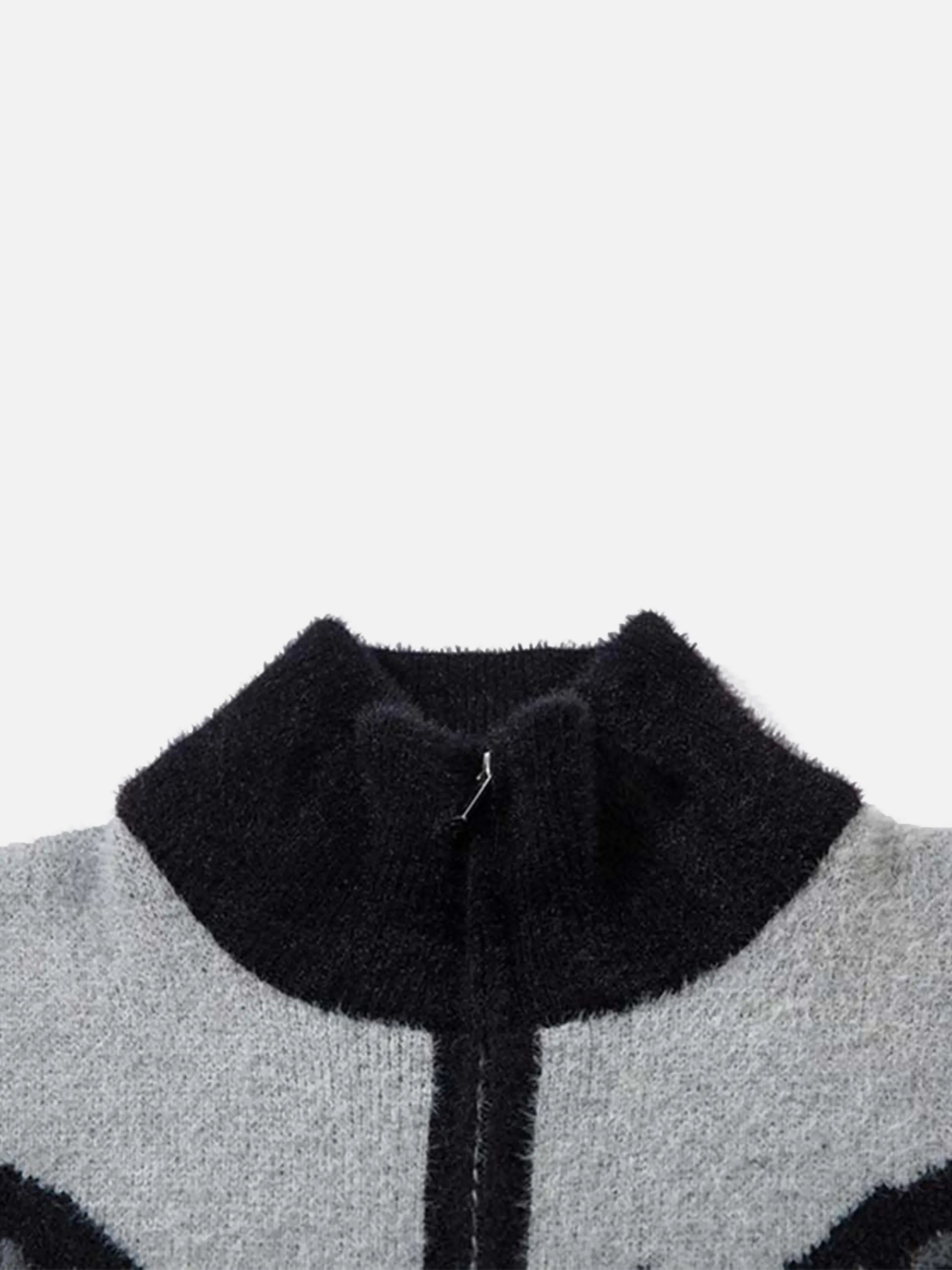Hand-Painted Butterfly Mohair Jacquard Cardigan
