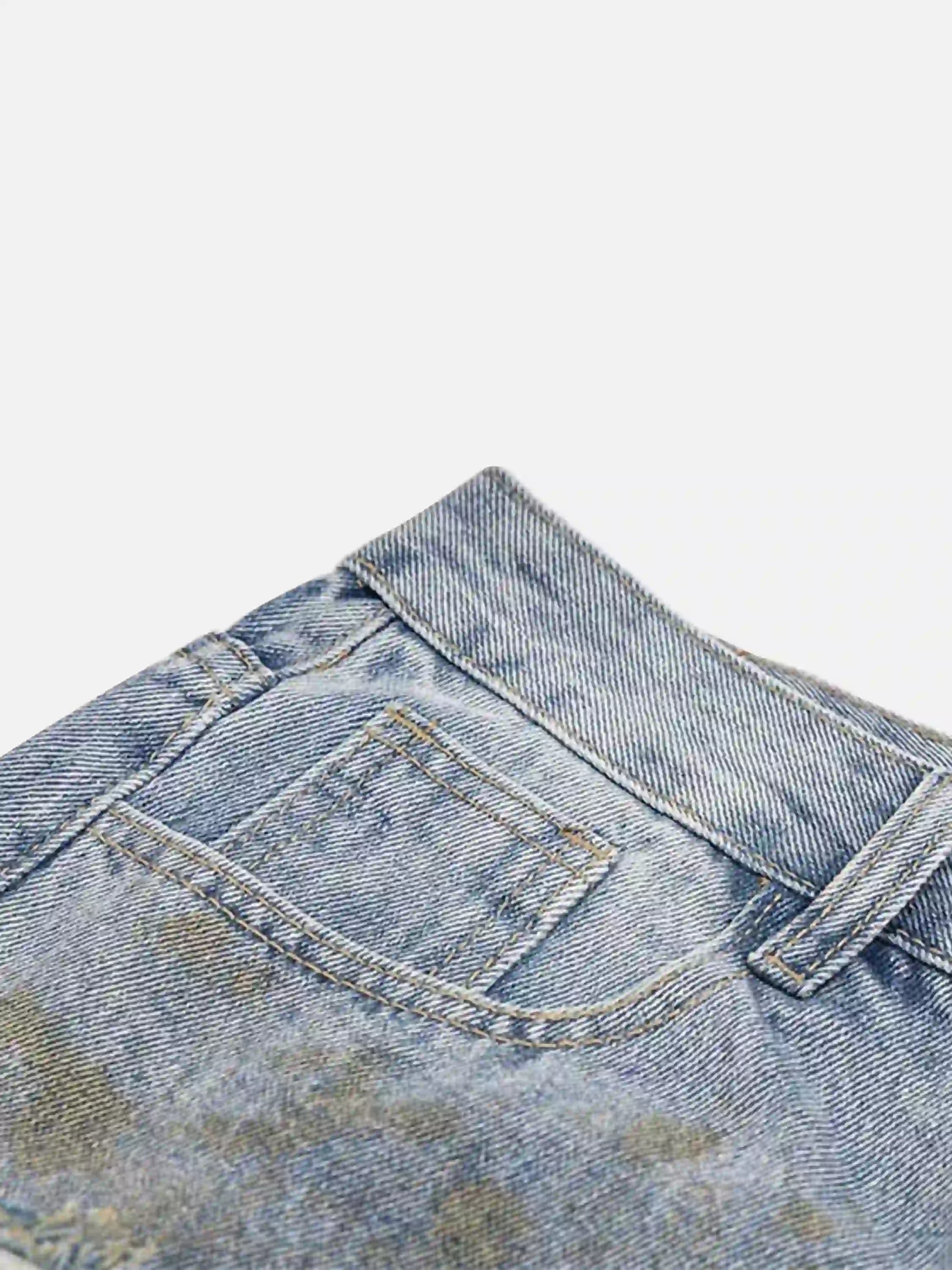 Disguisen Vintage Ripped Graffiti Jeans