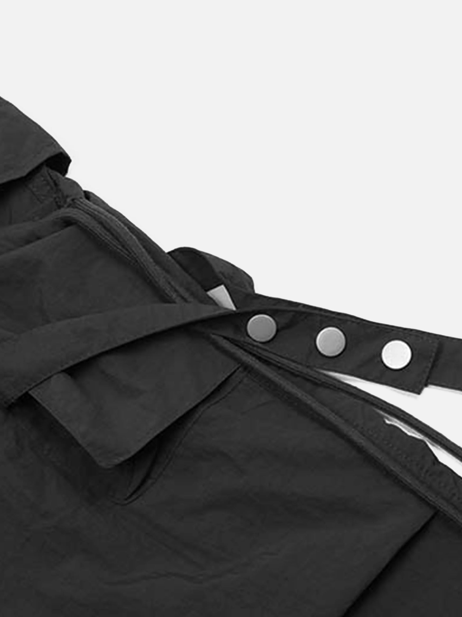 Disguisen Pleated Bandage Drawstring Cargo Pants