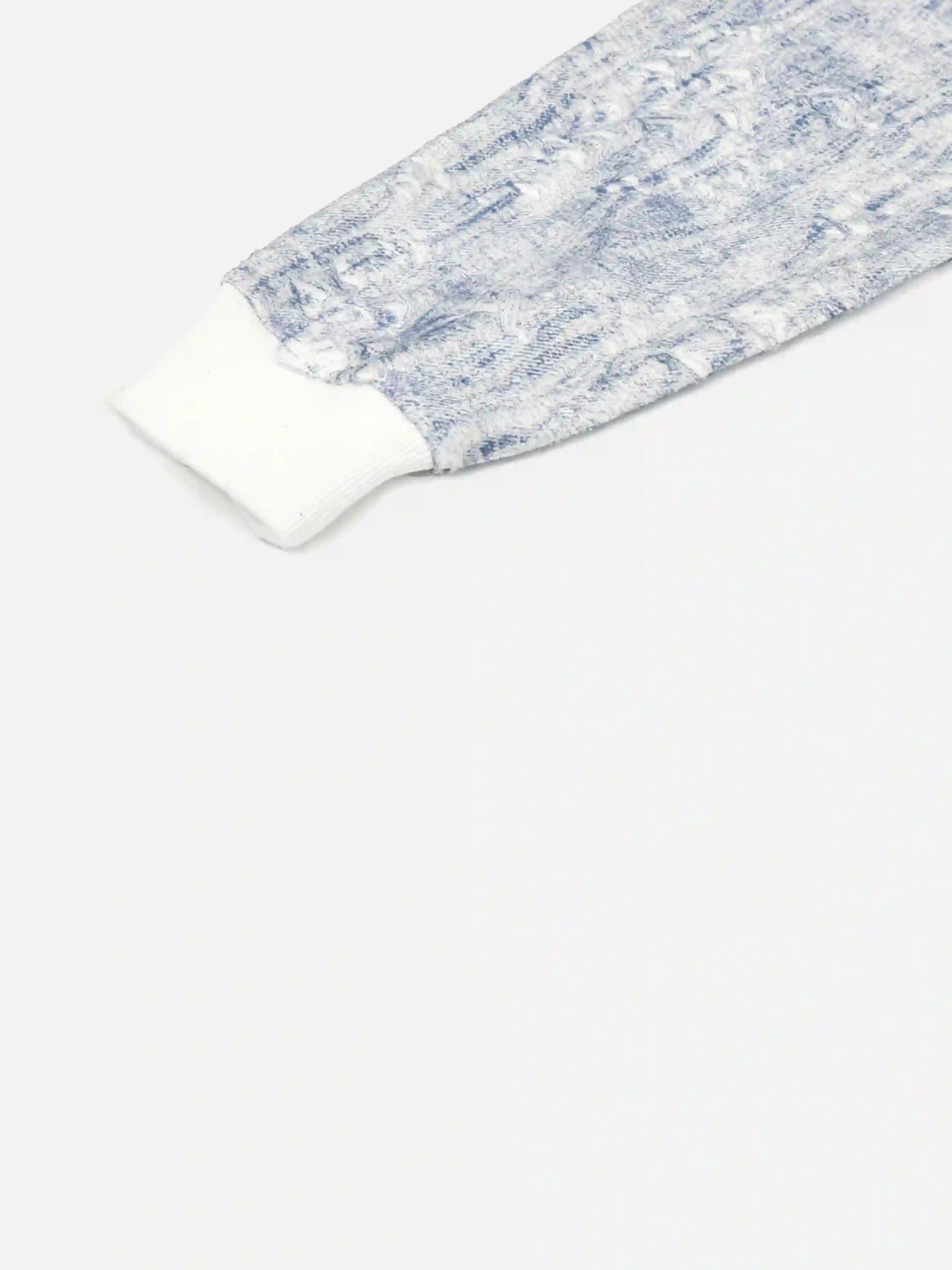 Disguisen Distressed Embroidered Zip-up Hoodie