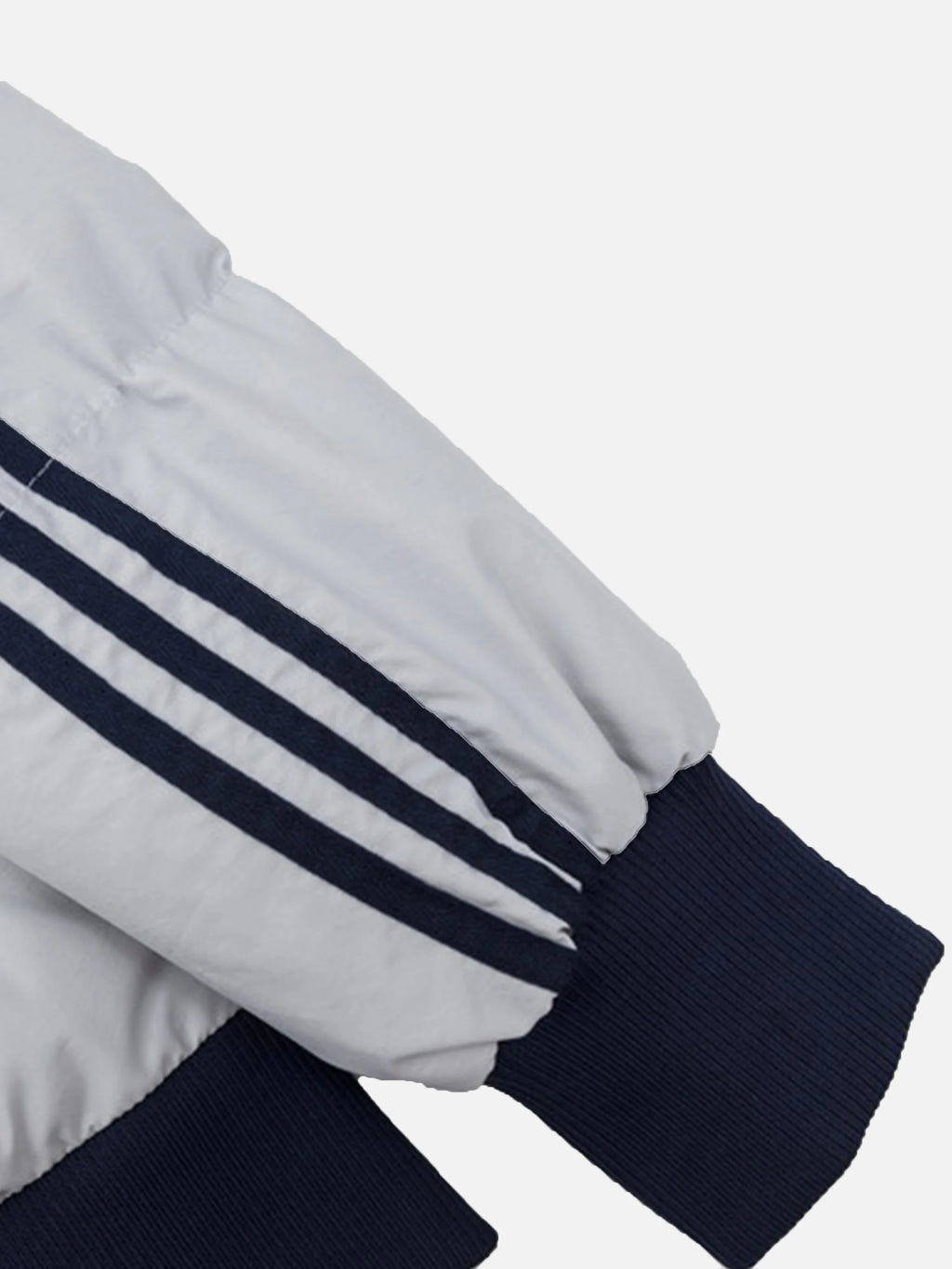 Colorblock Striped Stand Collar Coat