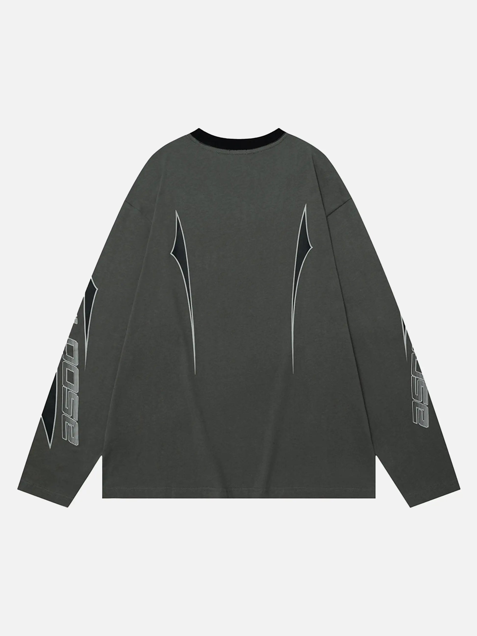 Disguisen Vintage Contrast Print Long Sleeve T-shirt