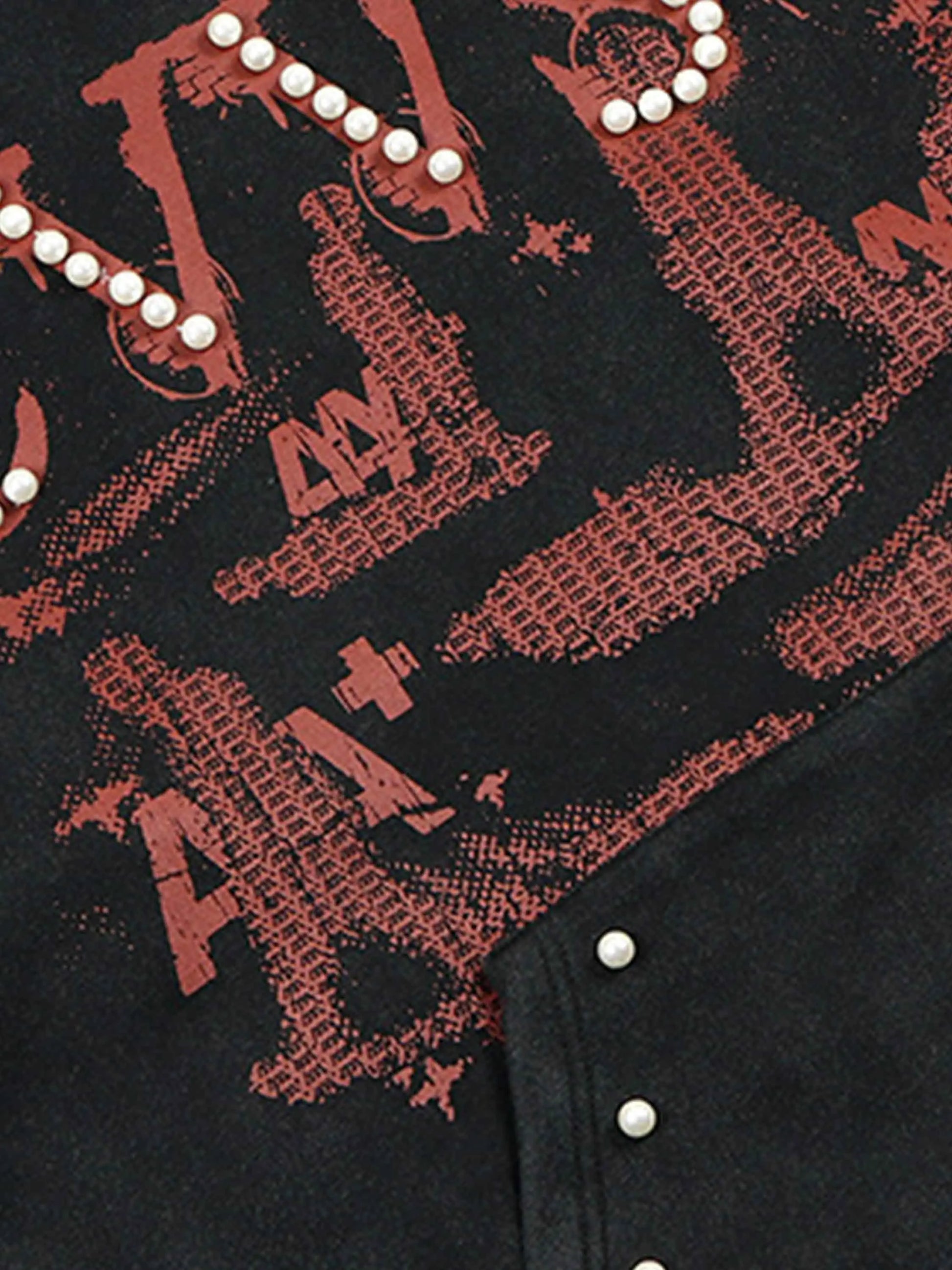 Disguisen Vintage Distressed Pearls Hoodie