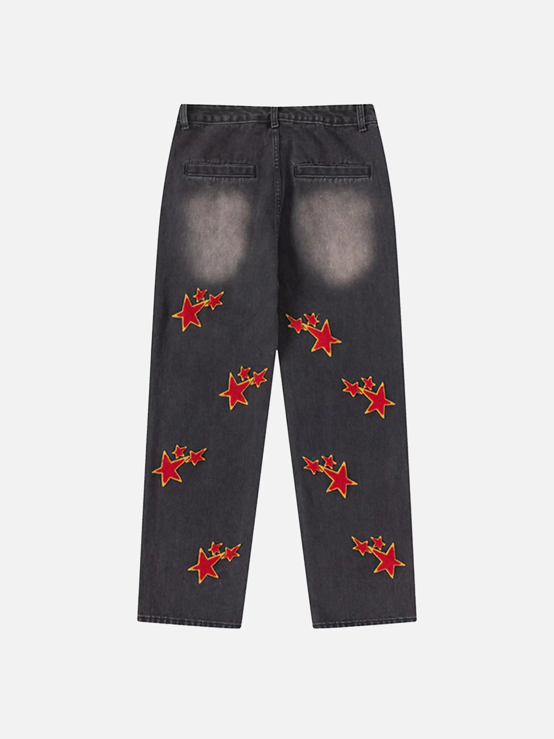 Vintage Star Embroidered Jeans
