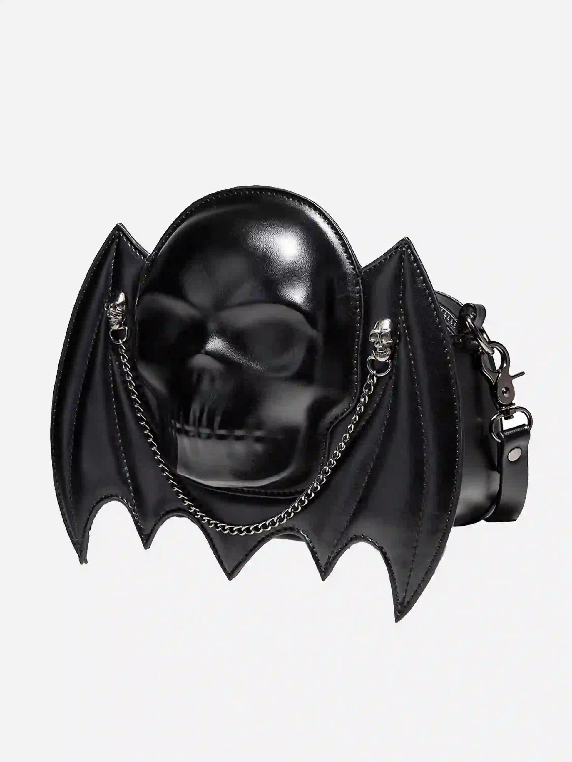 Skull Bat Chain Shoulder Bag