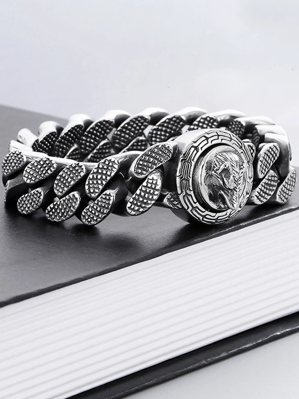 Wolf Head Cuban Bracelet