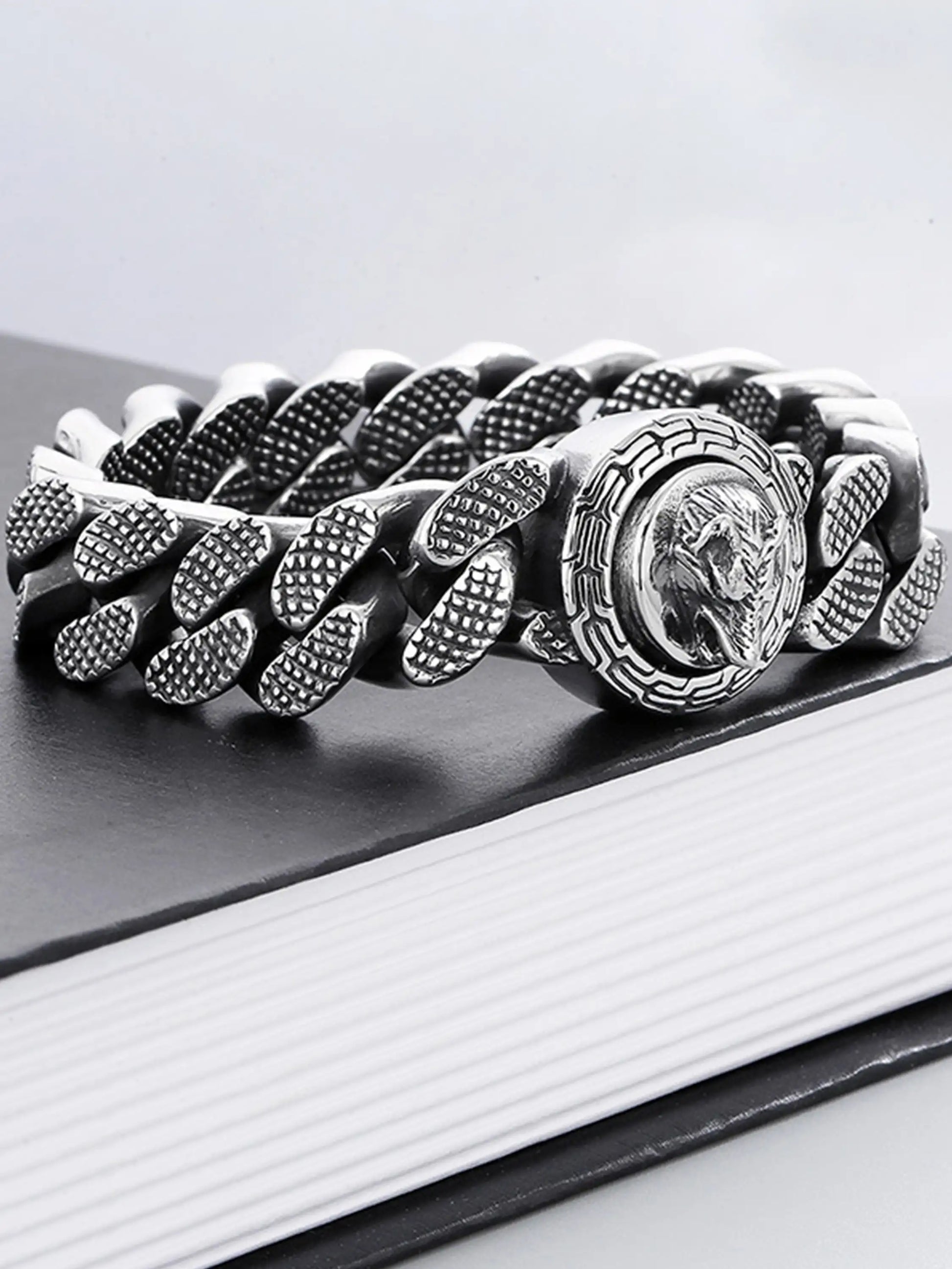 Wolf Head Cuban Bracelet
