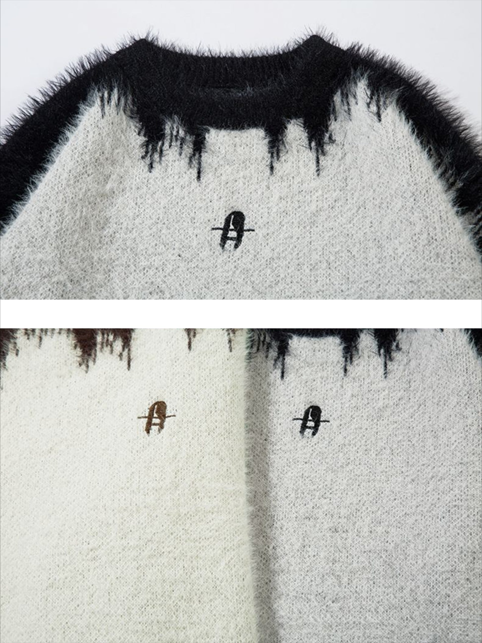 Letter Jacquard Sweater