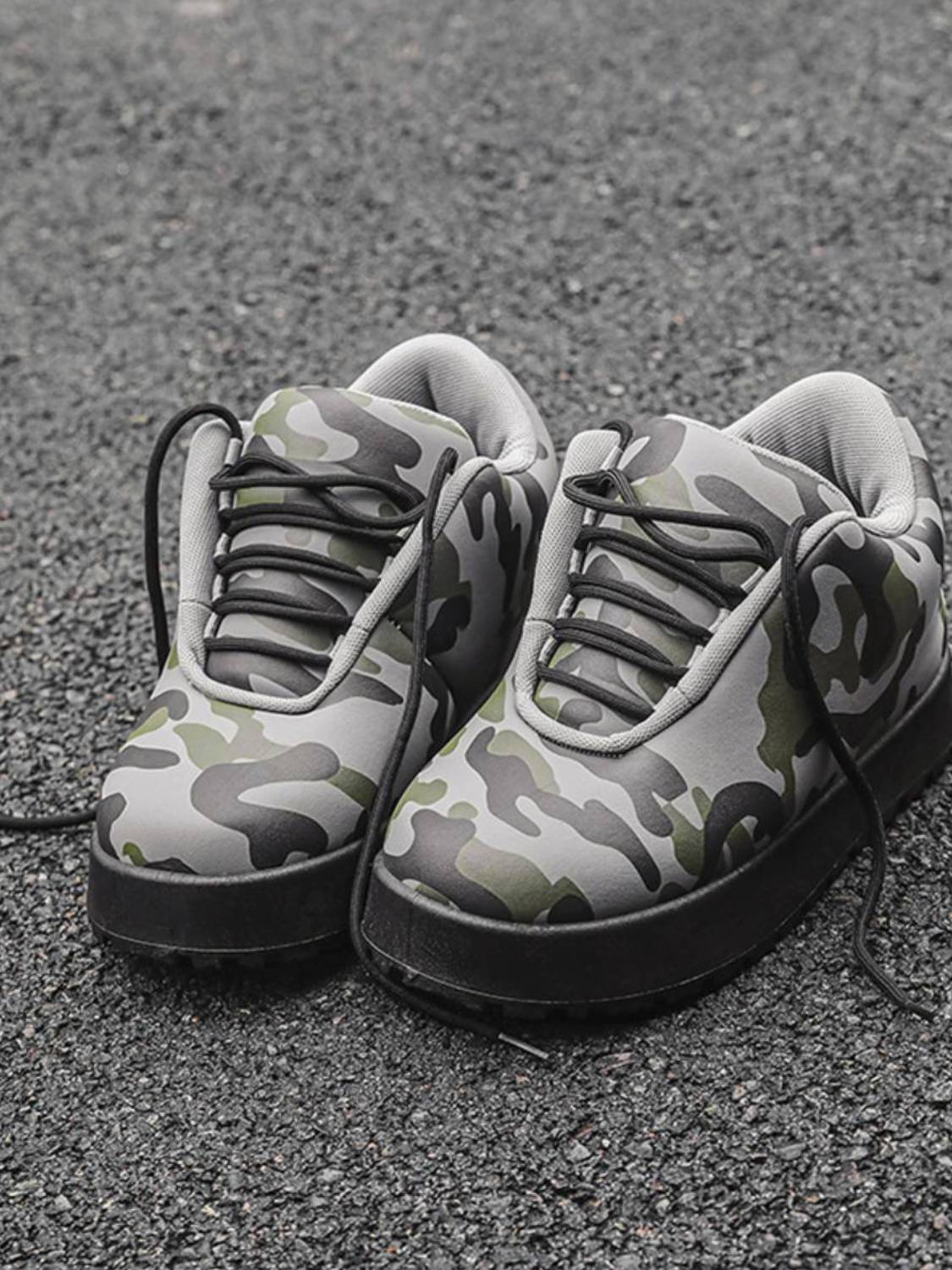Camouflage Thick-soled Breadboard Shoes