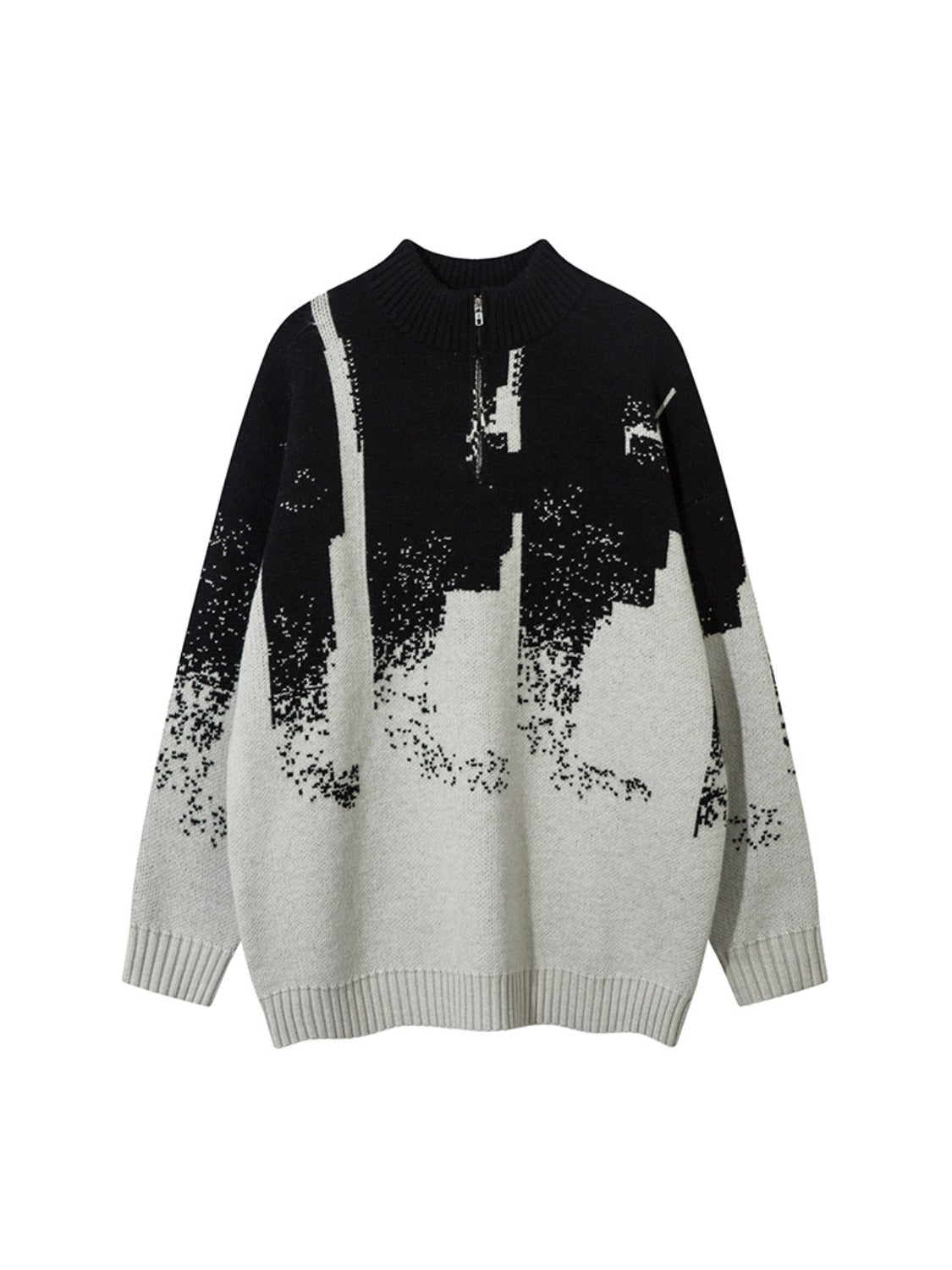 High Street Collision Color Sweater