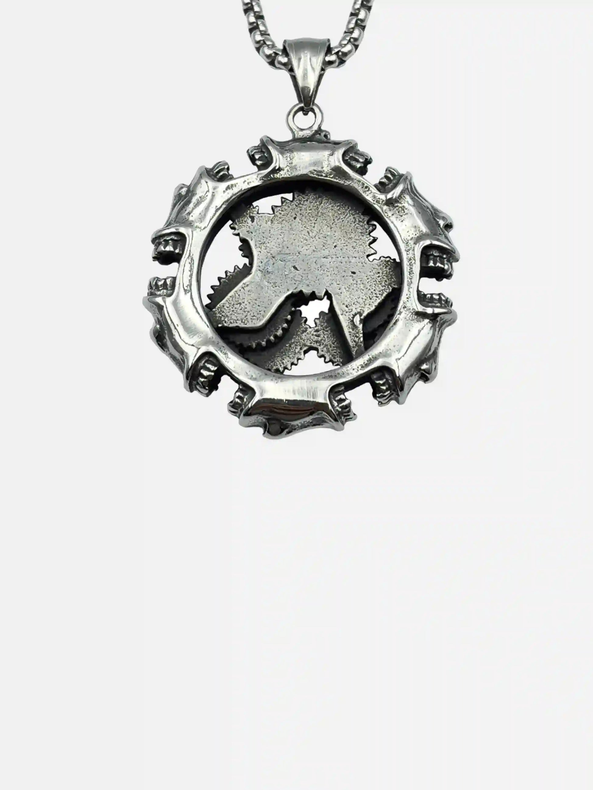 Gear Component Pendant Necklace