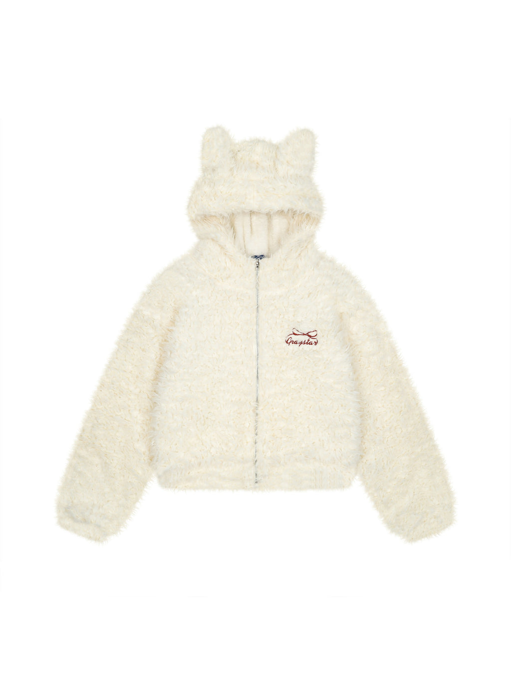 Warm and Twistable Rabbit Ears Lamb Wool Coat