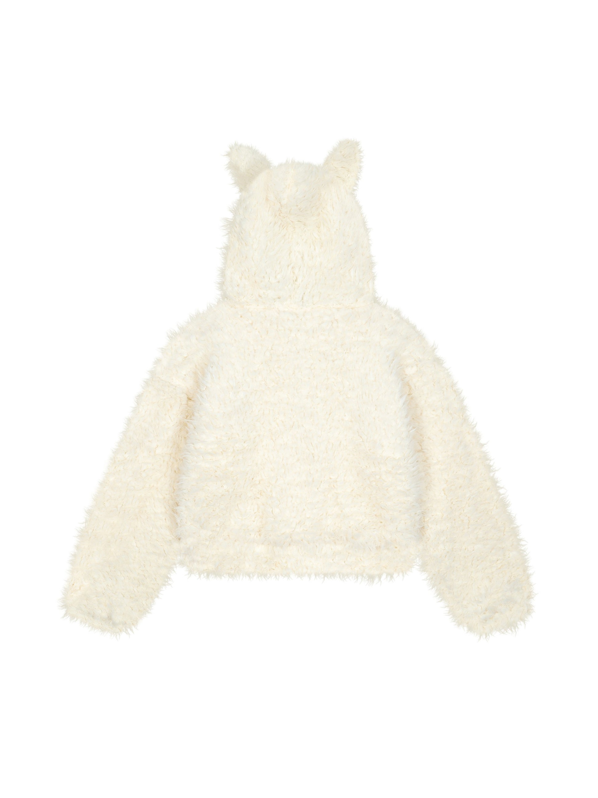 Warm and Twistable Rabbit Ears Lamb Wool Coat