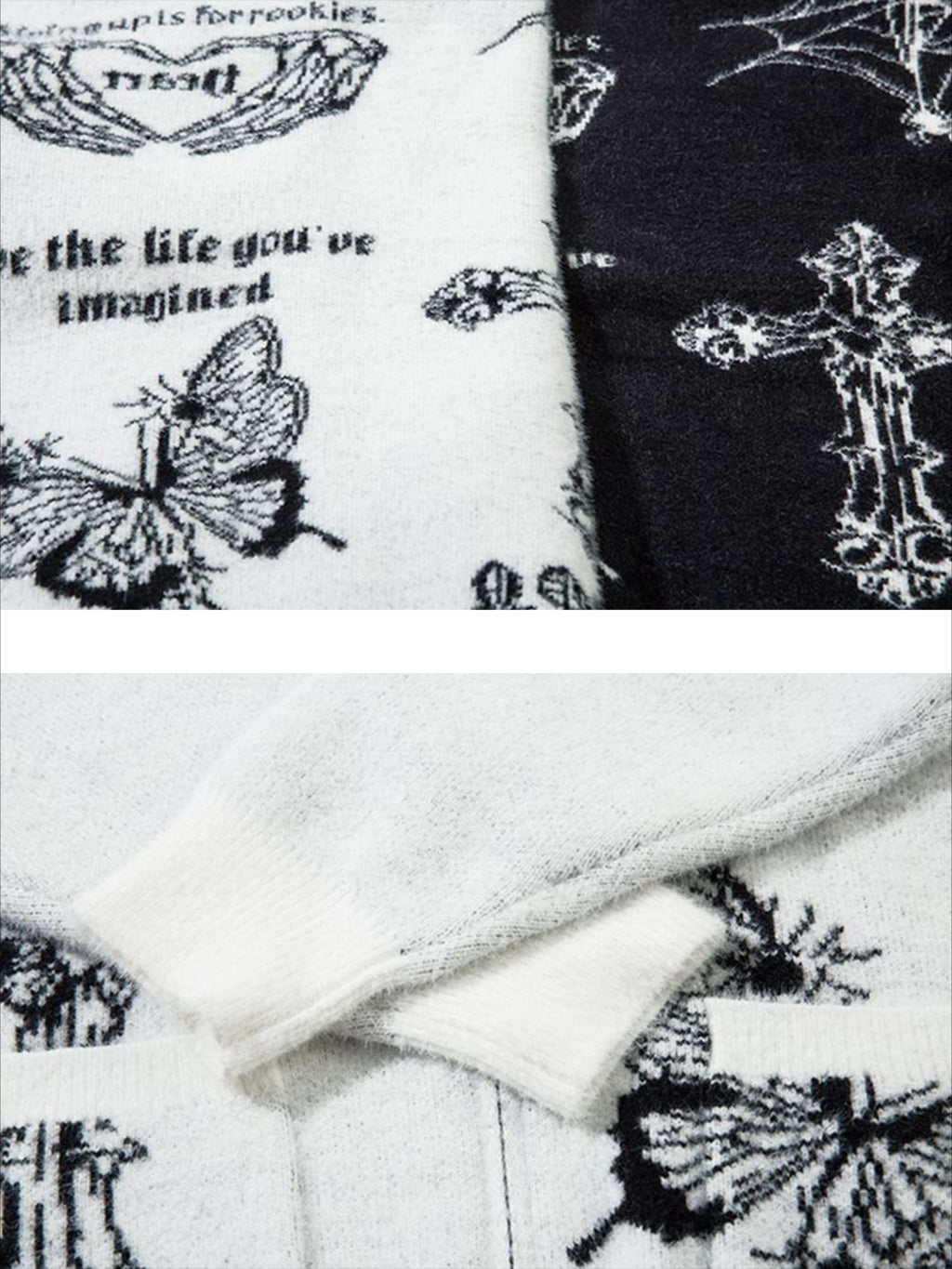 Butterfly Cross Knit Cardigan