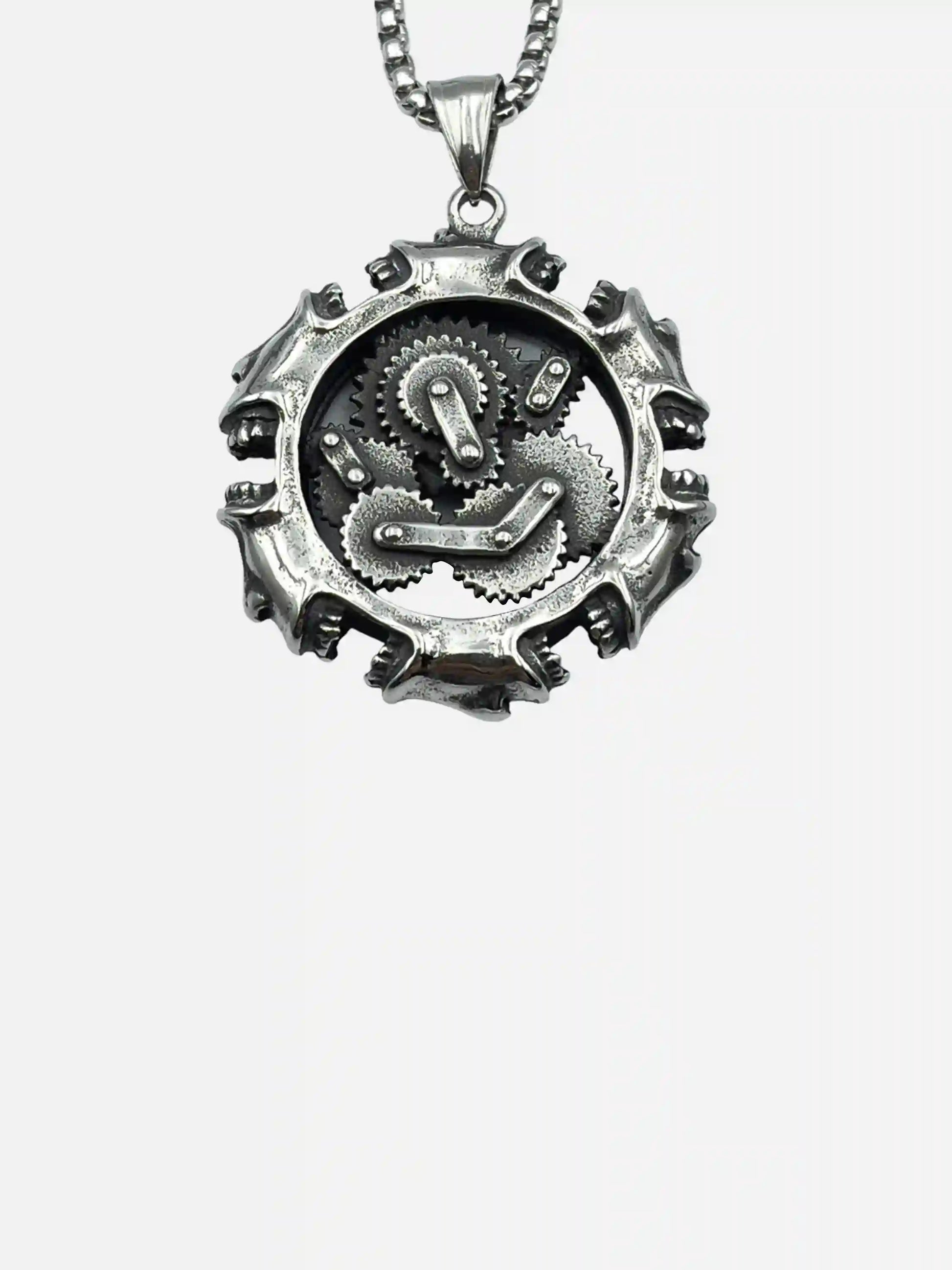 Gear Component Pendant Necklace